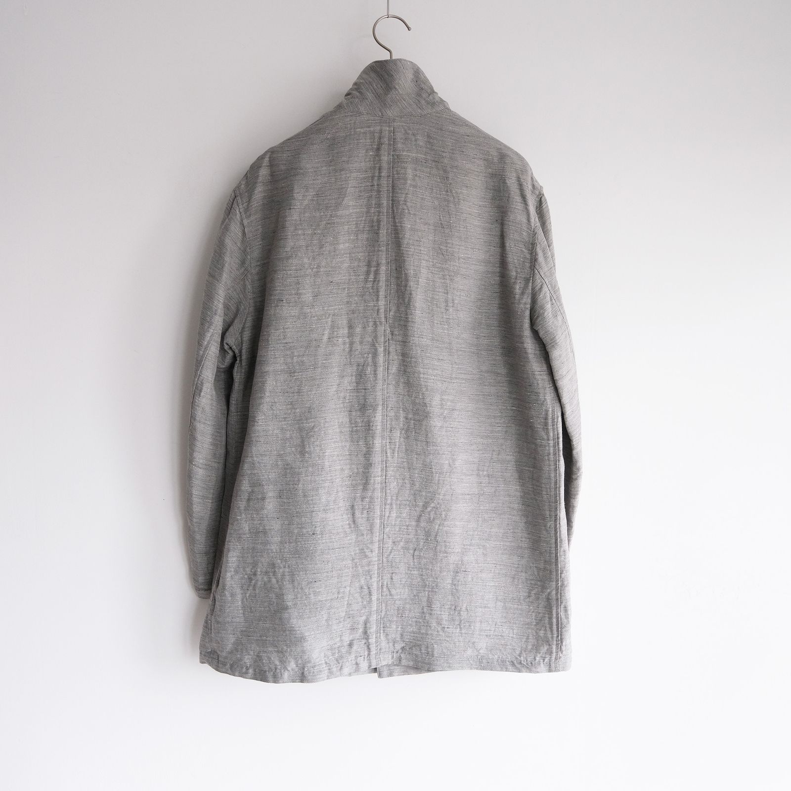 Linen Cupro Back Satin Work Jacket -ジャケット-（Gray / グレー）GM261-20370