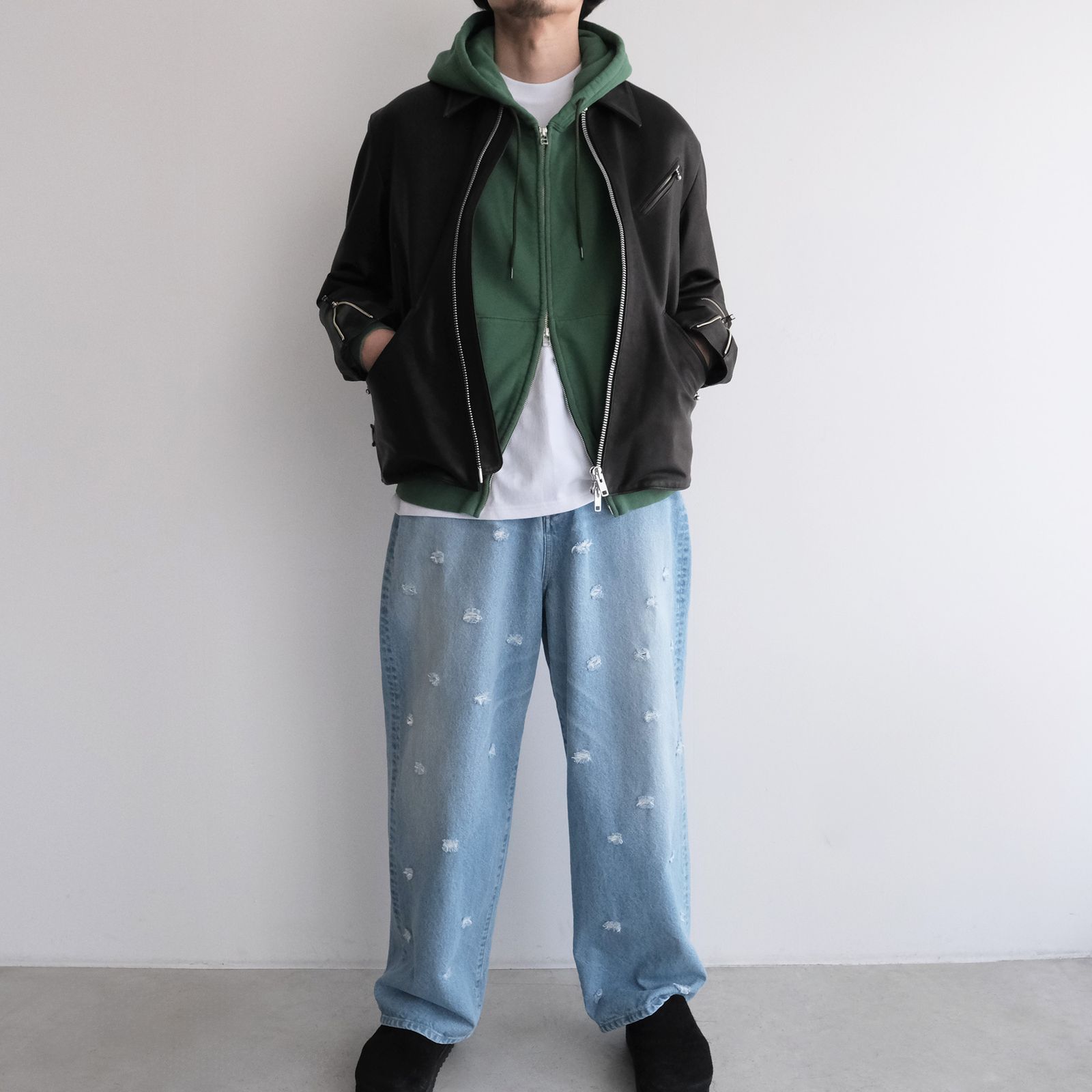 Jumberca Zip Up Hoodie -パーカー-（Green / グリーン）