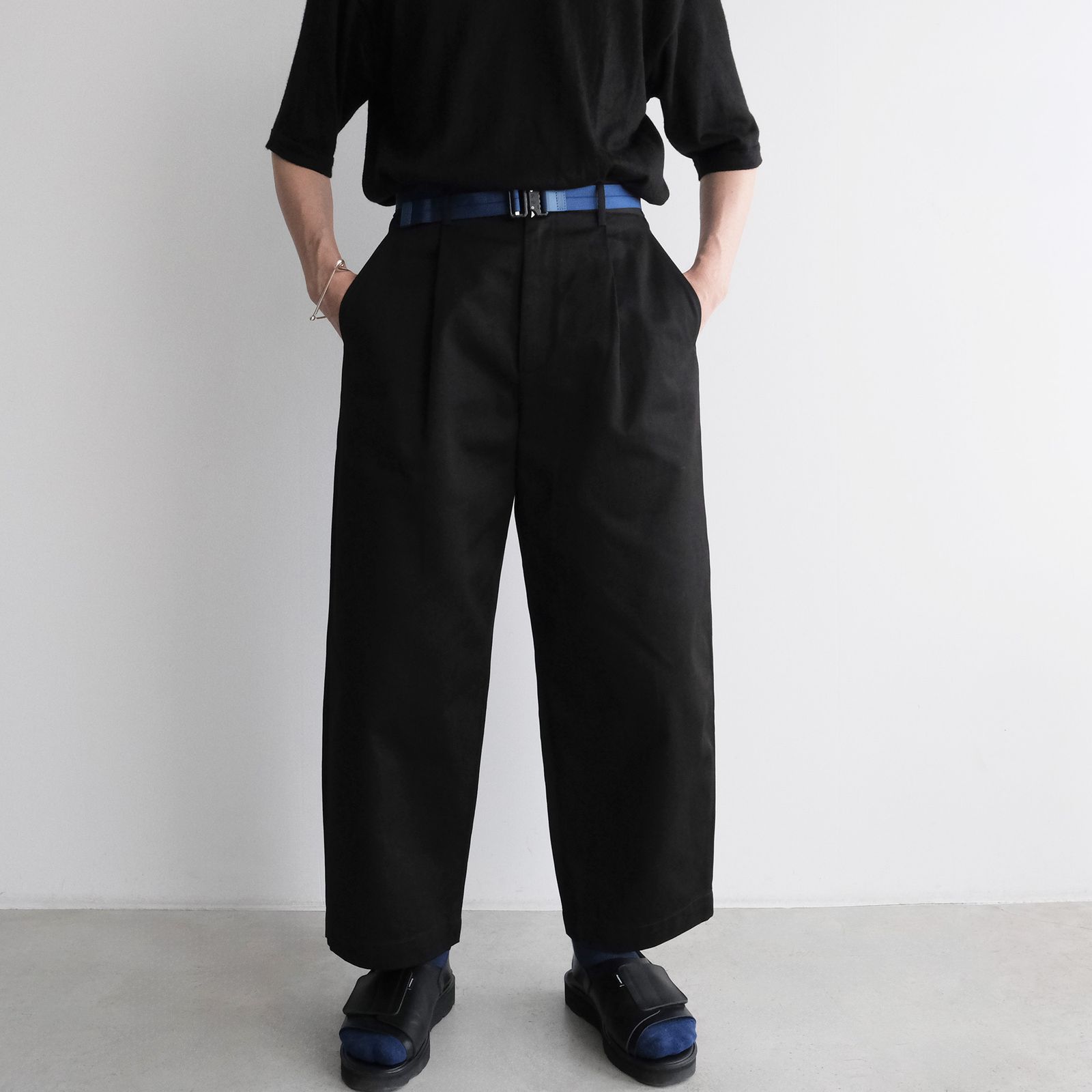 Westpoint Chino Wide Tapered Trousers -パンツ-（Black / ブラック）GM263-40166B