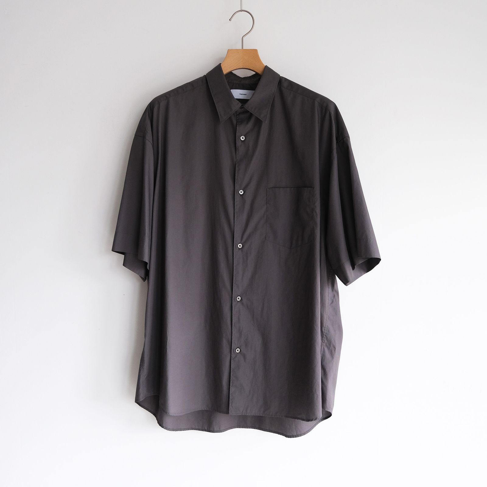 Broad S/S Oversized Regular Collar Shirt -シャツ-（C.Gray / C.グレー）GM261-50003B
