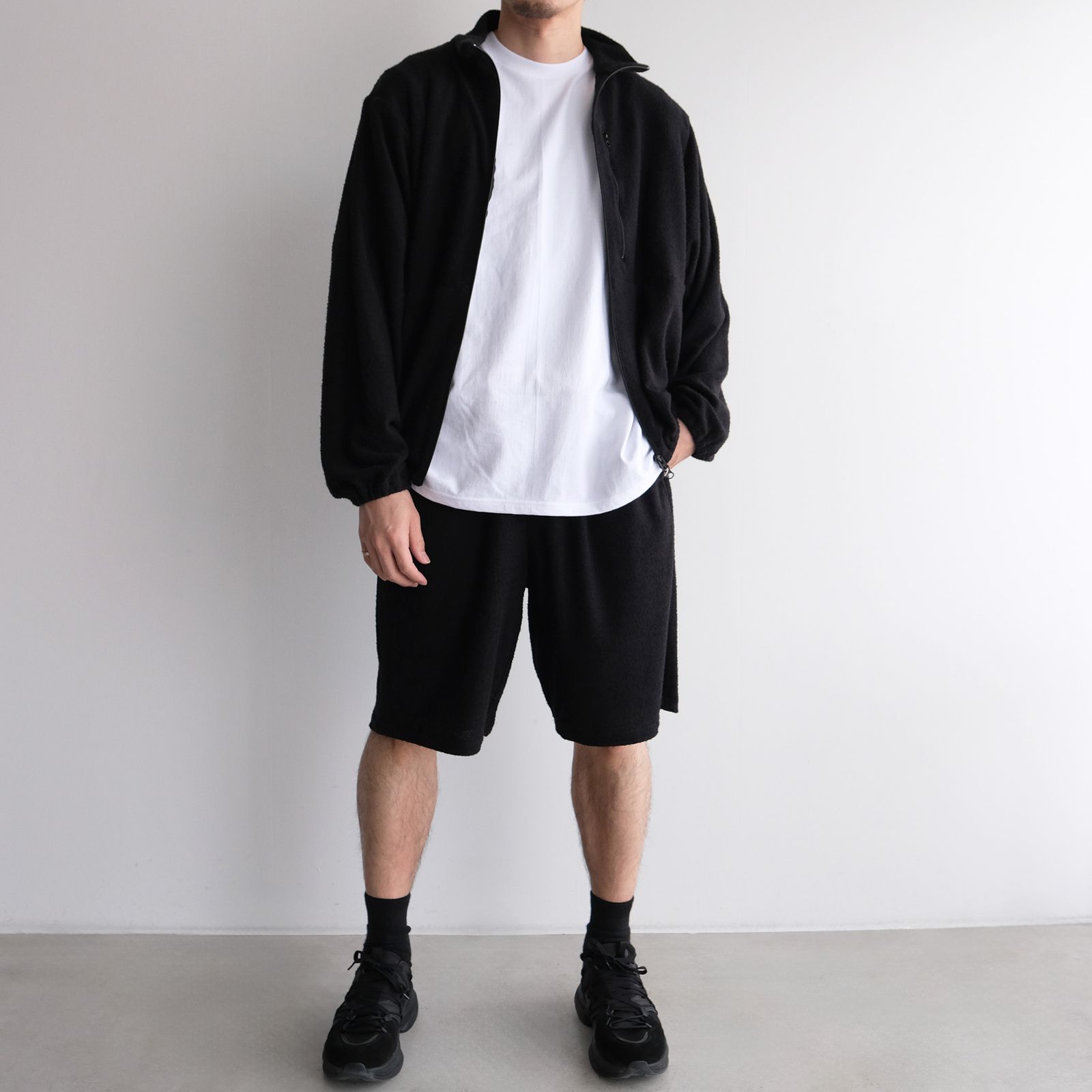 "towel Cloth Shorts Pants" -ショーツ-（Black / ブラック）