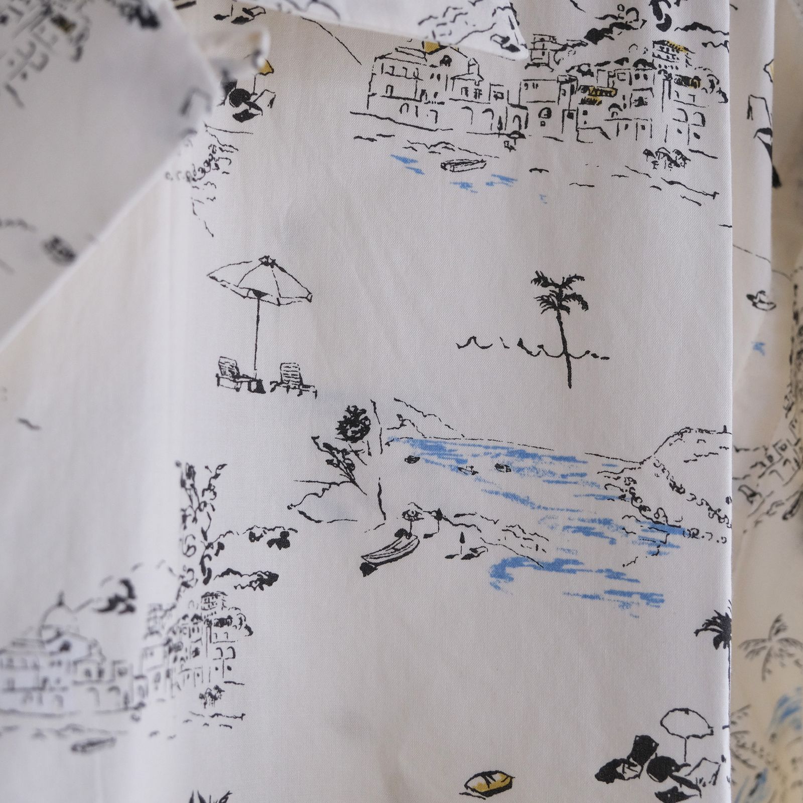 Cotton Rayon - Open Collar L/S Shirts -シャツ-（Ivory / アイボリー）