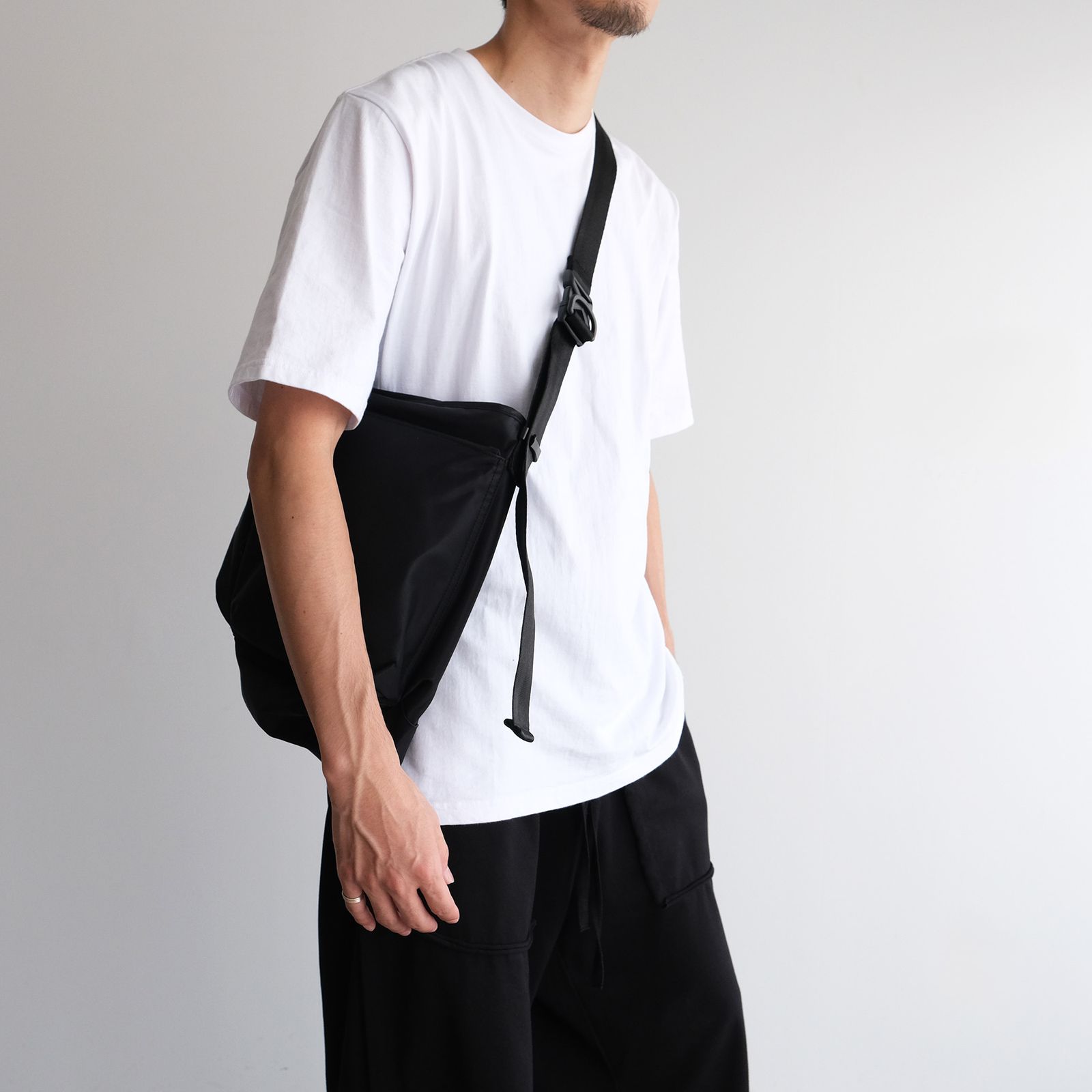 Recycle Twill Courier Shoulder -バッグ-（Black / ブラック）