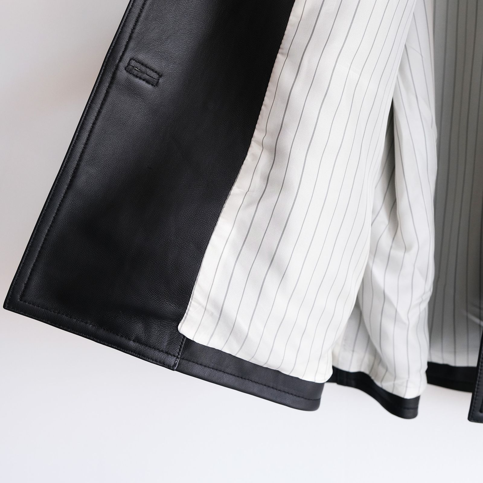 Sheep Leather Corbusier Jacket -ジャケット-（Black / ブラック）