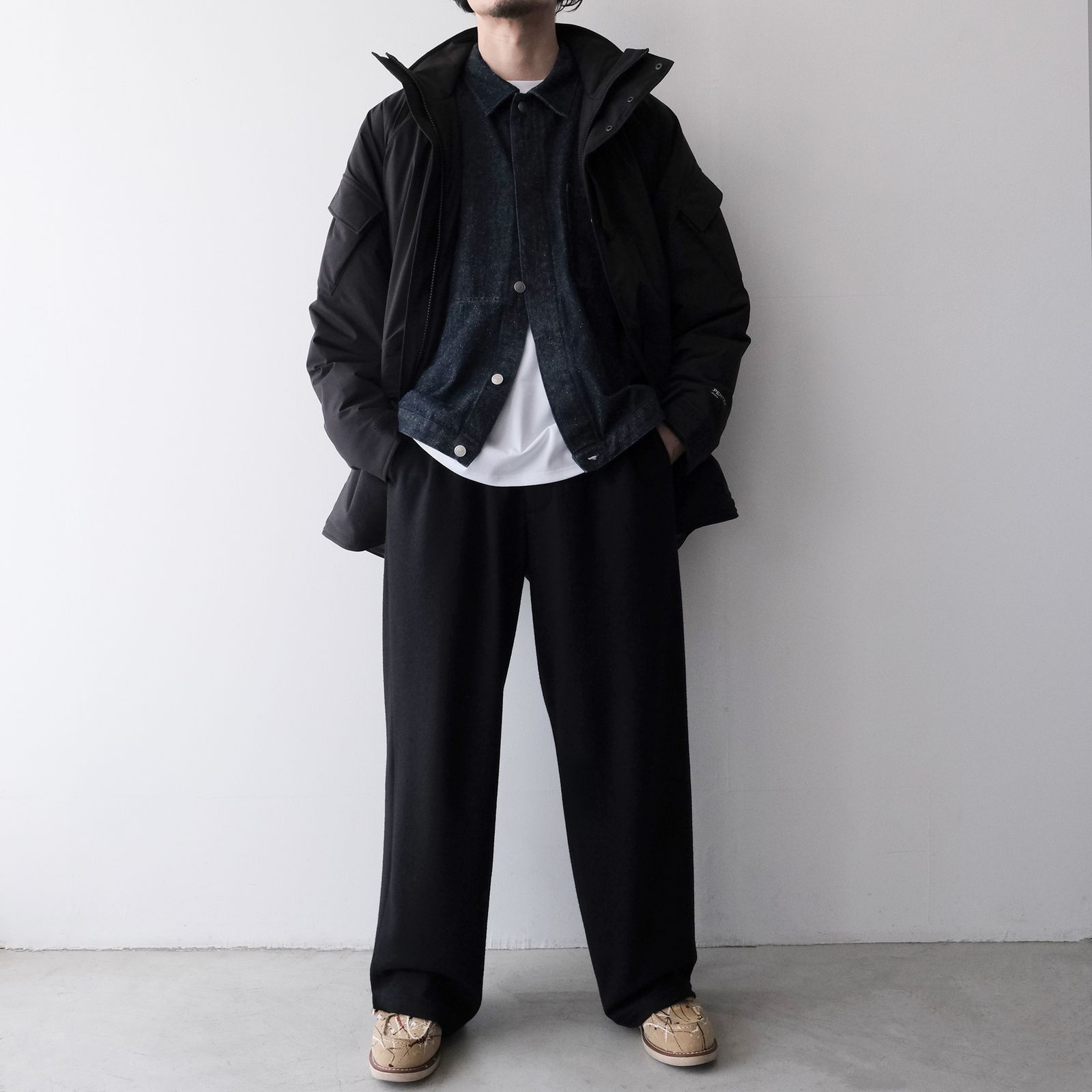PERTEX SHIELD Insulated Military Parka -ジャケット-（Black / ブラック）GM263-30271