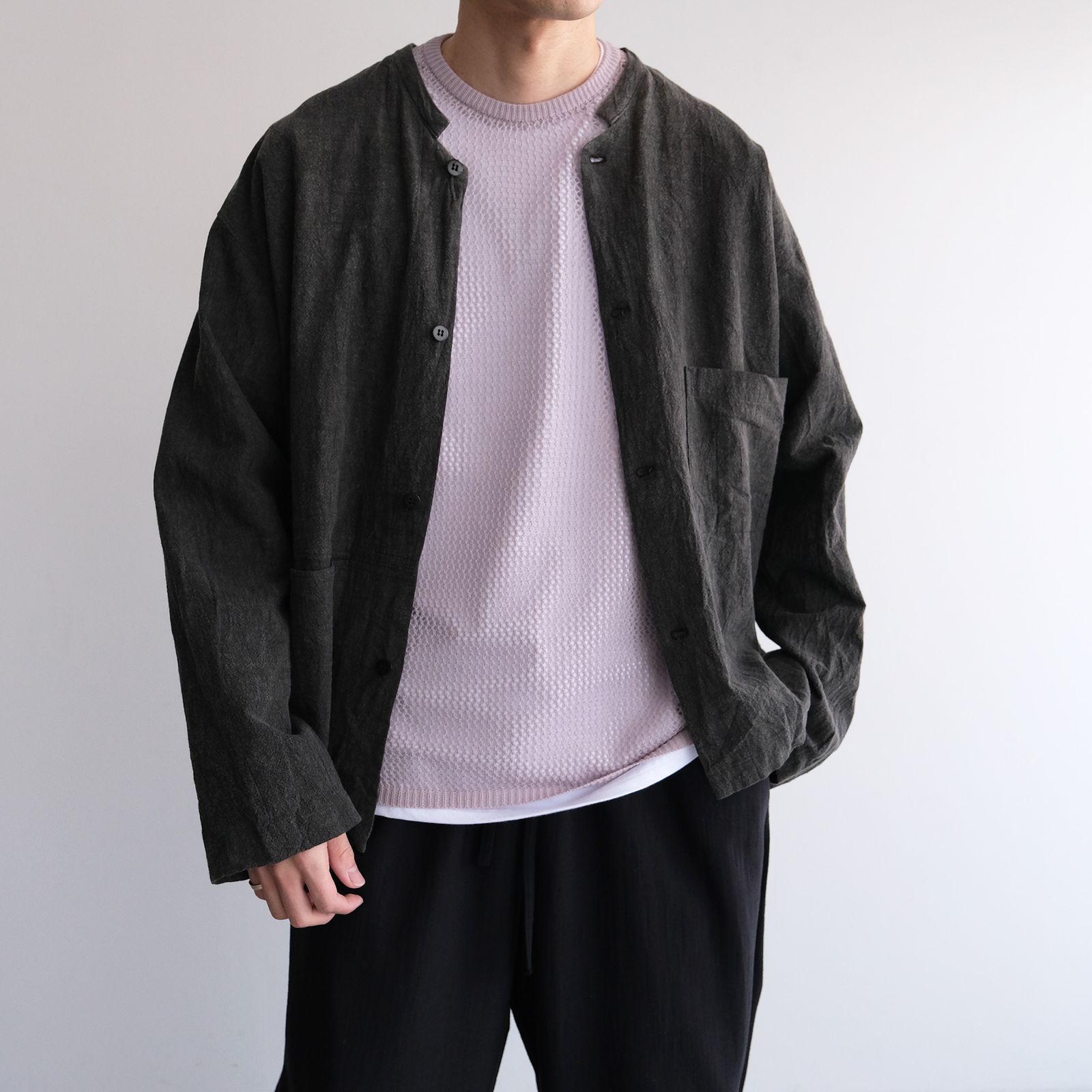 Crew Neck S/S Tee -Tシャツ-（P.Beige / ピンクベージュ）