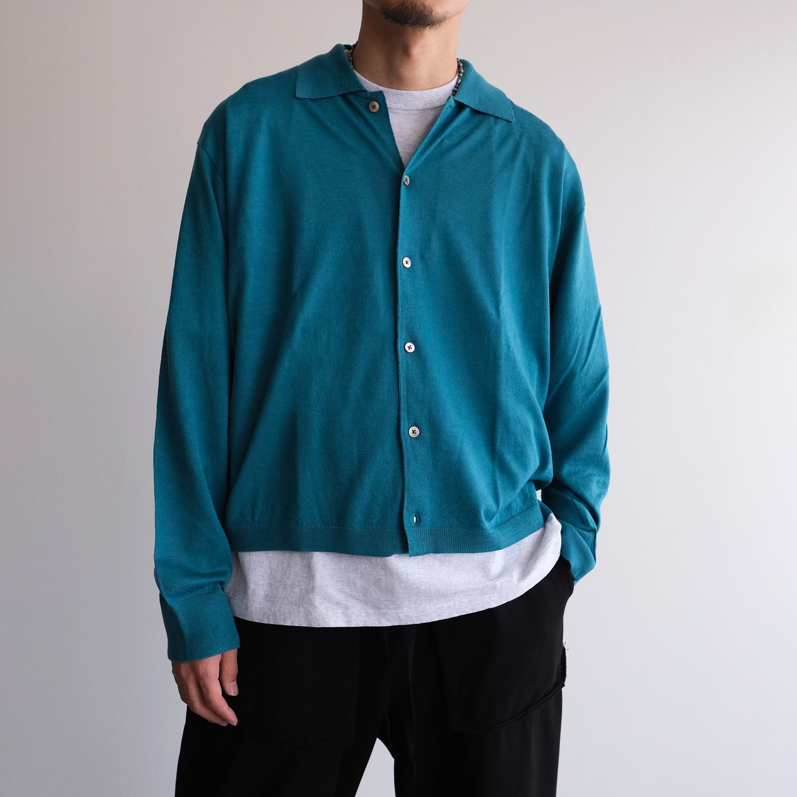 Knit Cardigan -ニット-（D.Sax / D.サックス）