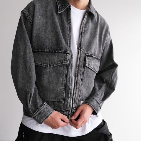 Selvage Denim Zip Jacket -デニムジャケット-（Black Light Fade / ブラックライトフェイド）