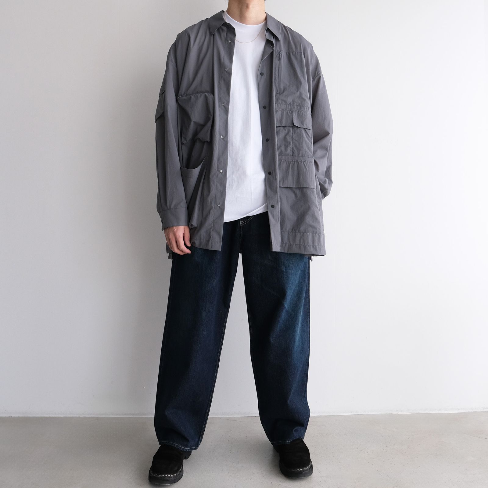 Pertex Utility Longline Shirt -シャツ-（Gray / グレー）