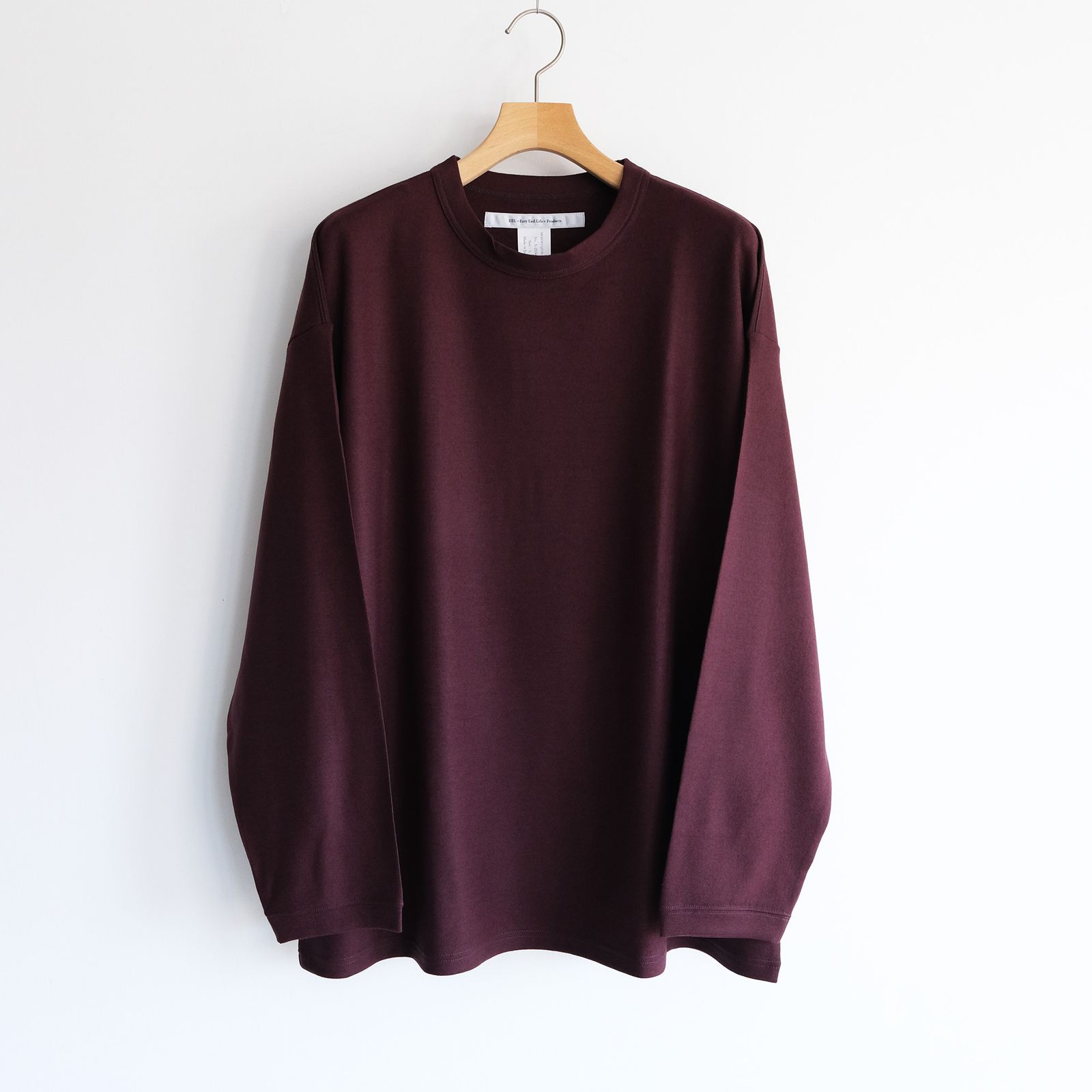 Merino Qualitee -Tシャツ-（Burgundy / バーガンディ）