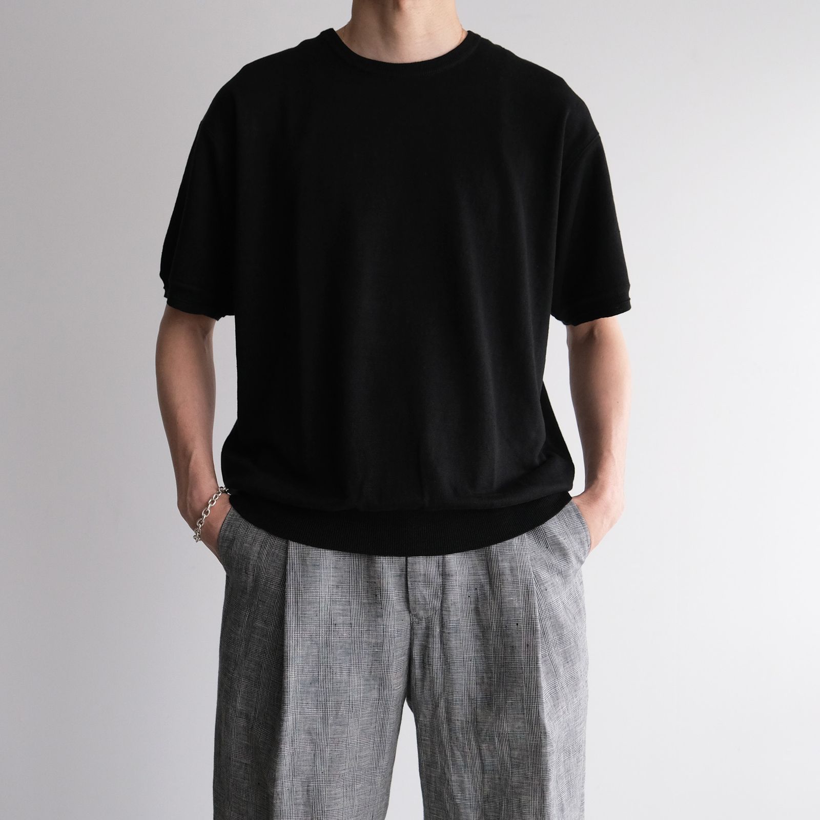 2/26Safirin 18Gauge Knit Pullover -Tシャツ-（Black / ブラック）