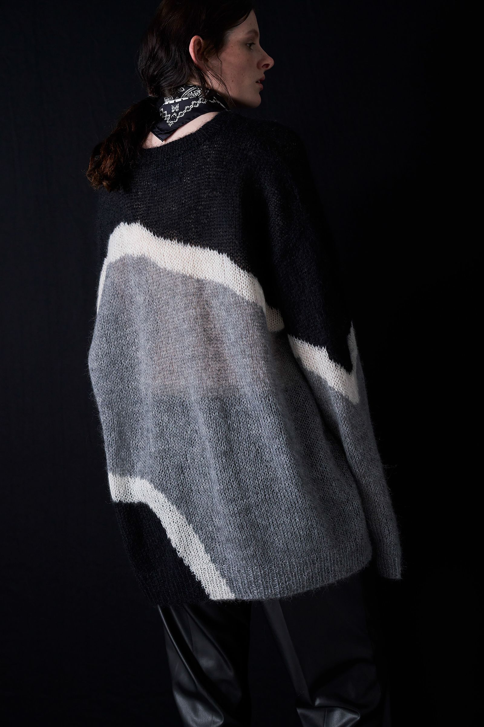 Hand Knitted Mohair Sweater -ニット-（Black / ブラック）