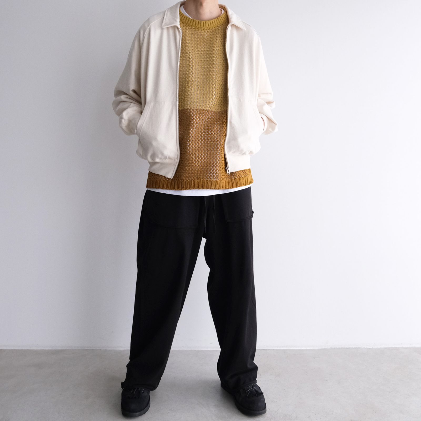 Mesh Knit Vest - ベスト -（Brown / ブラウン）