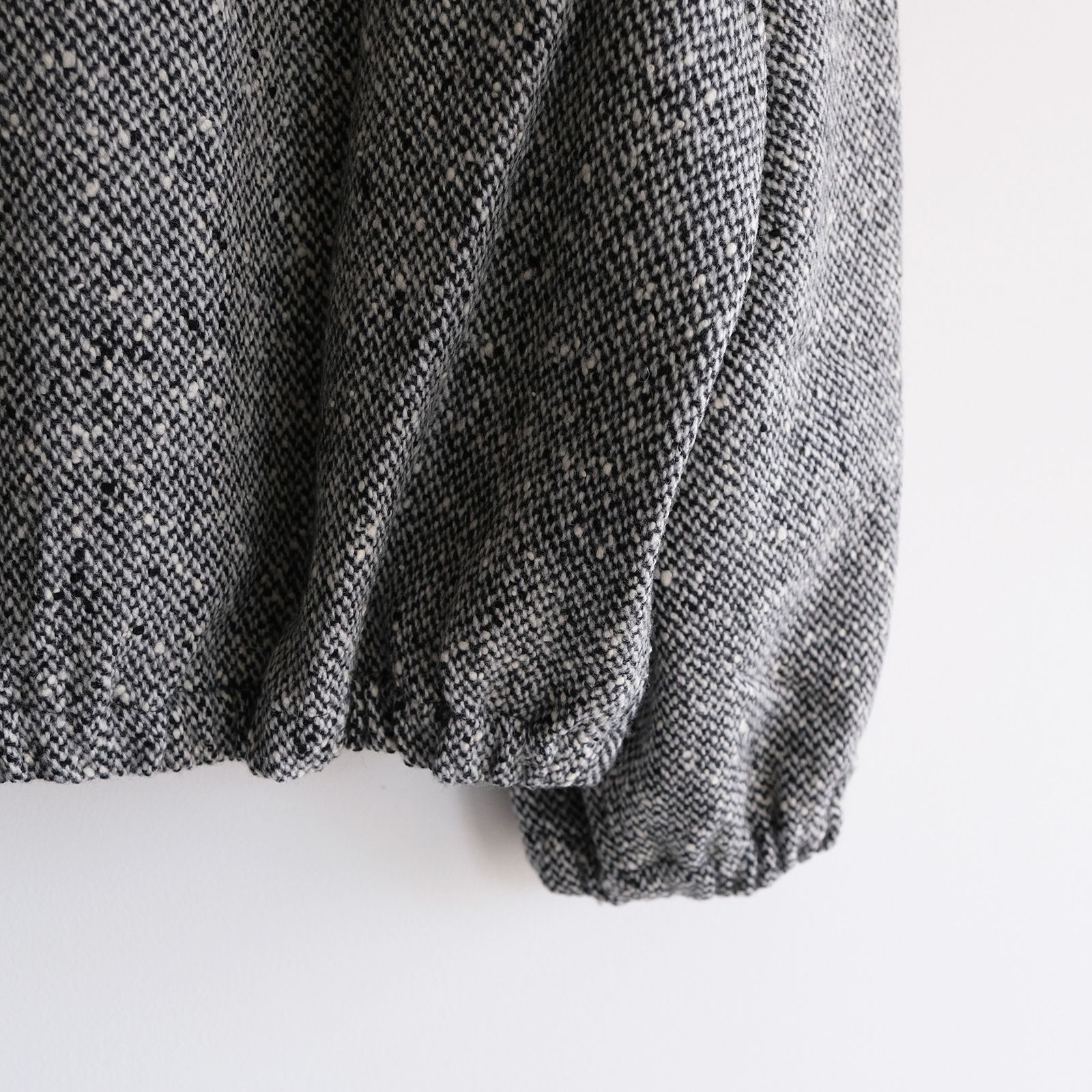 Tweed Zip Front Blouson -ブルゾン-（Black / ブラック）