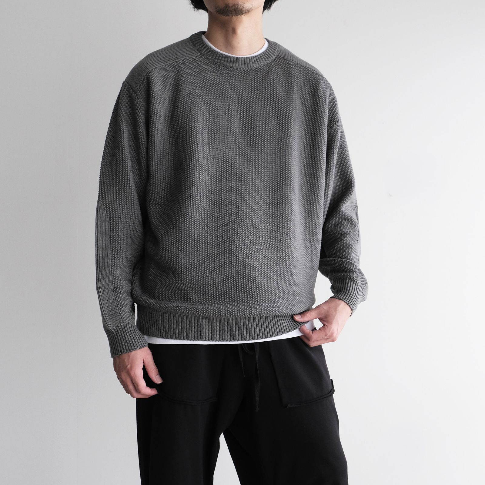 Soft Wool Command Sweather -ニット-（Stone Gray / ストーングレー）GU263-80600