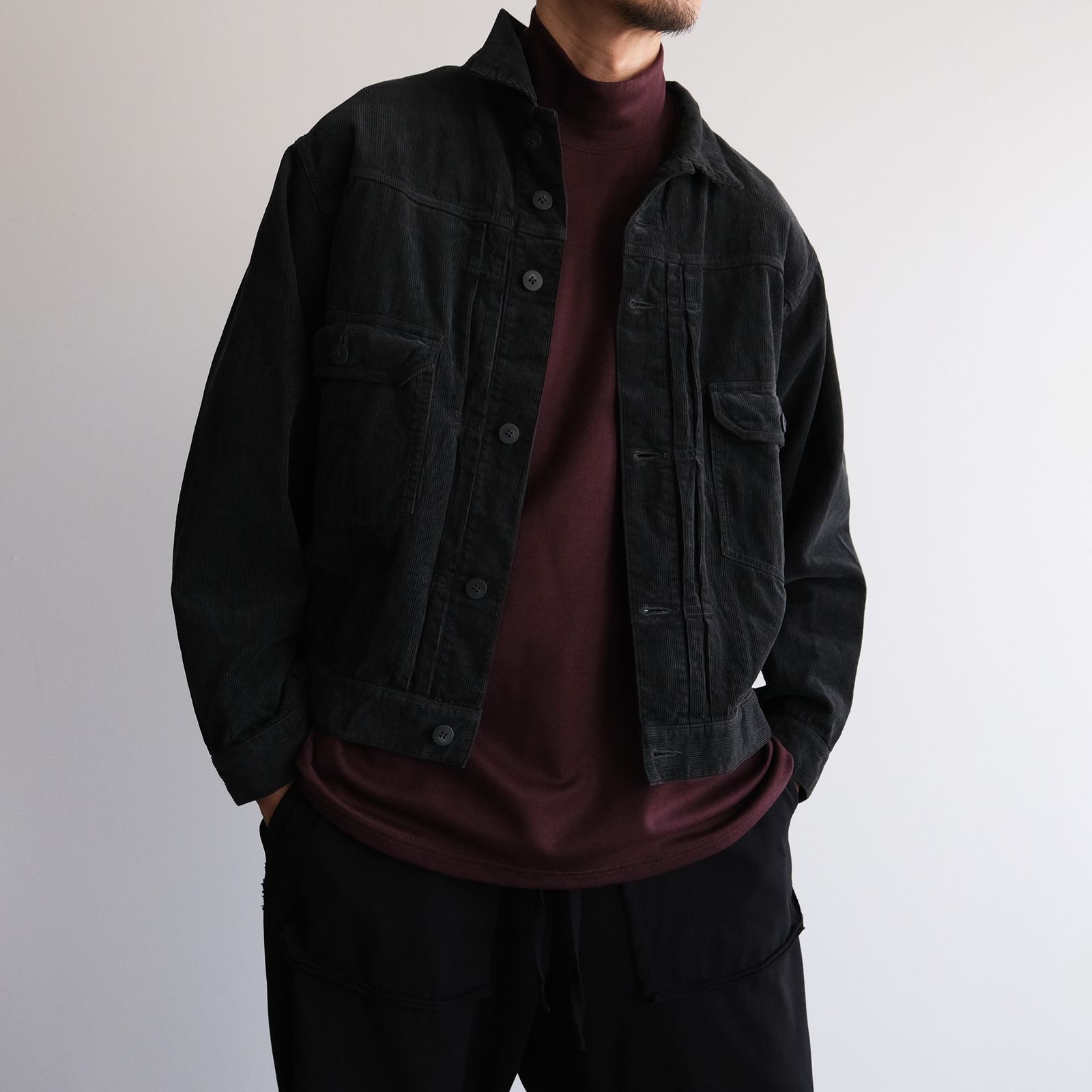 Merino Qualitee Turtle -Tシャツ-（Burgundy / バーガンディ）