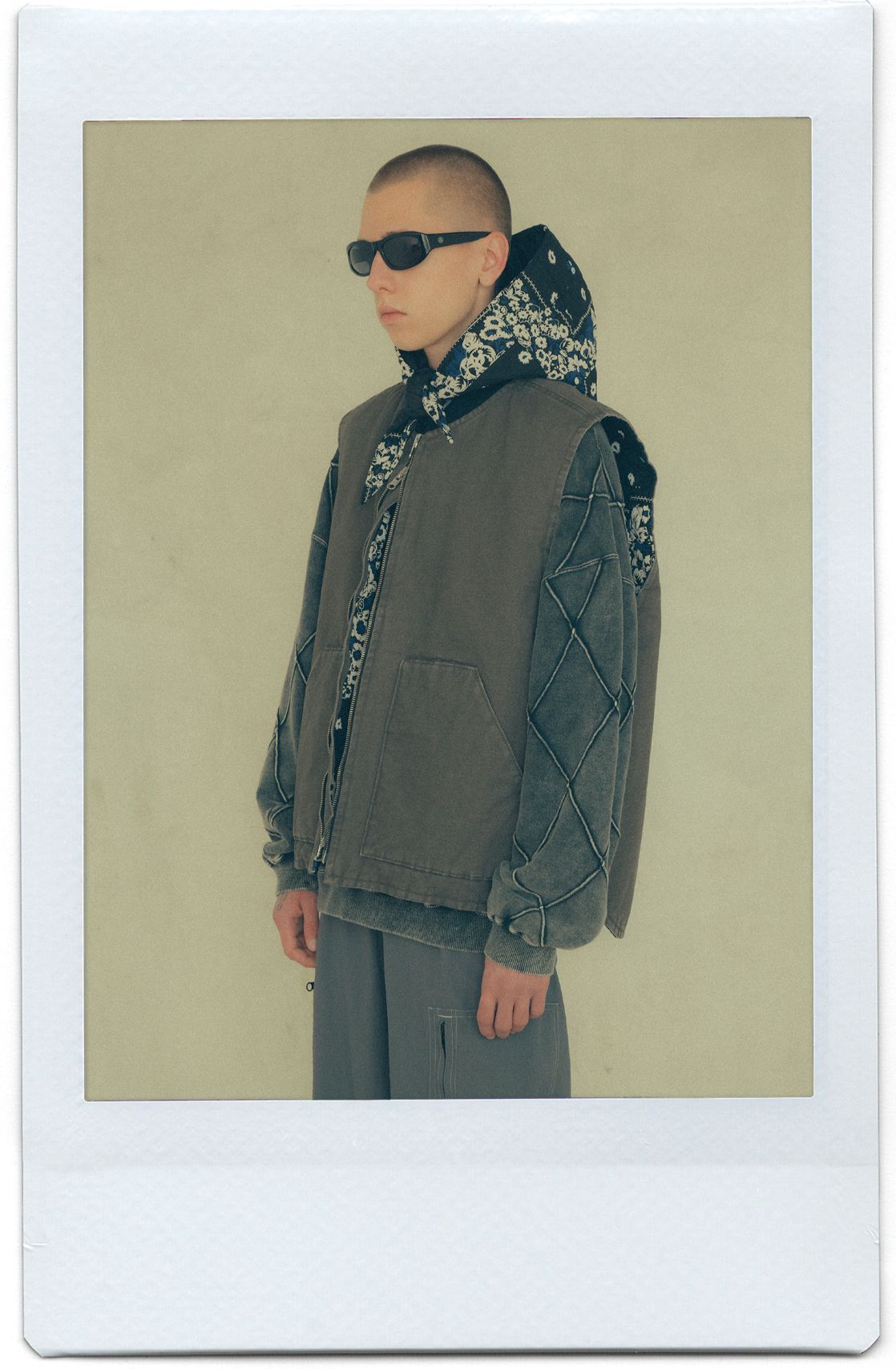 Hand Dye Diamond Twist Sweat -スウェット-（Black / ブラック）