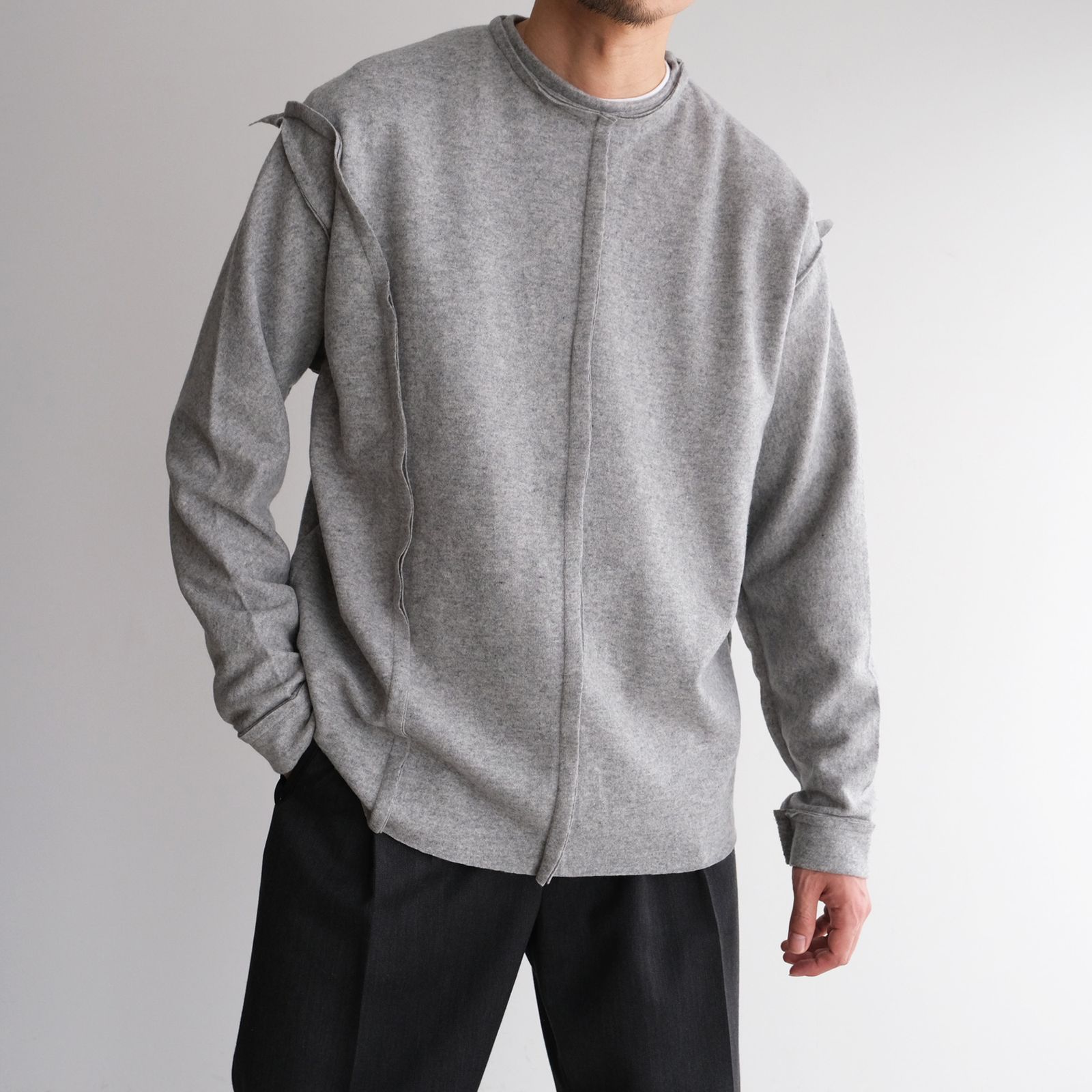 Assemblage Wool Tee -ニット-（Light Gray / ライトグレー）