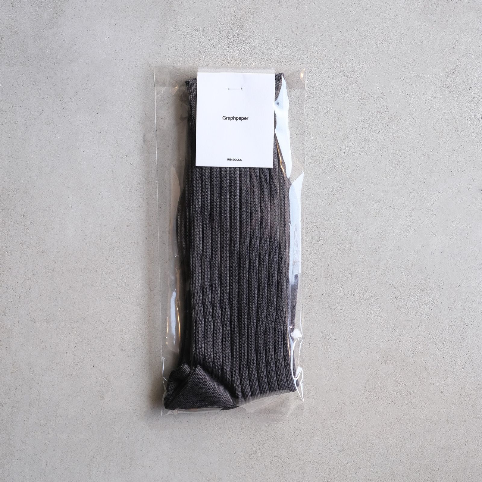 Graphpaper Rib Socks -ソックス-（Gray / グレー）GU261-90291B