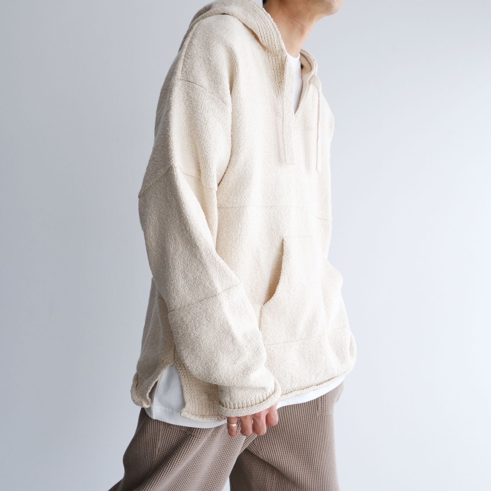 Mexican Knit Hoodie -ニット-（Natural / ナチュラル）