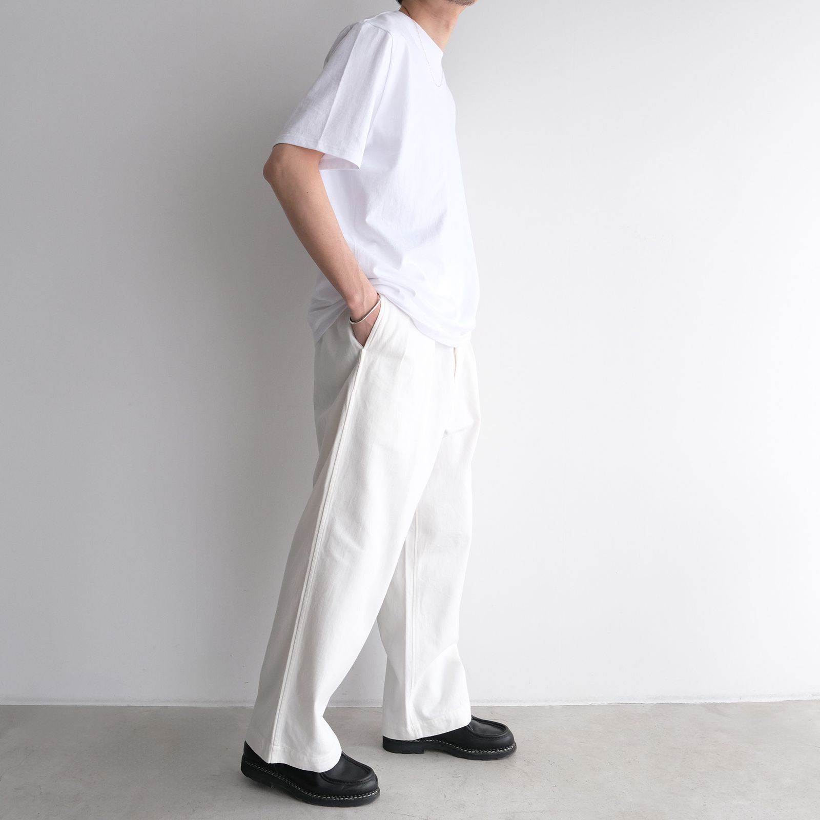 Satin Military Pants -パンツ-（Off White / オフホワイト）
