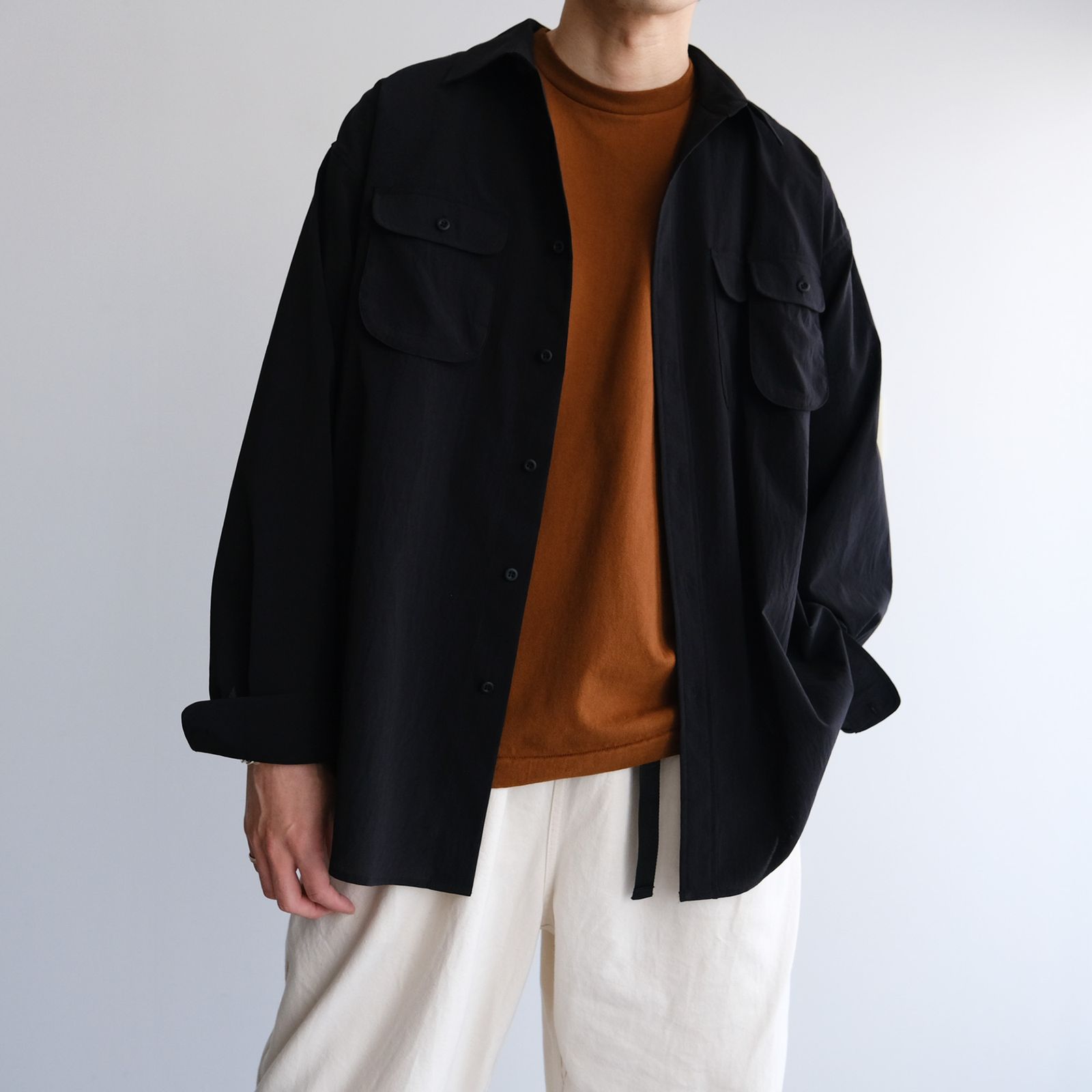 3/4 Sleeve Tube T-Shirt -Tシャツ-（Mocha Brown / モカブラウン）