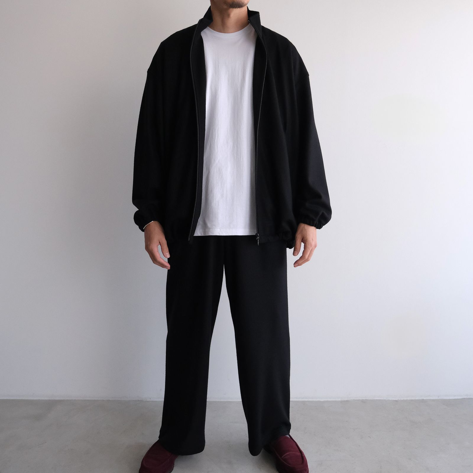 Wool Smooth Flannel Track Blouson -ブルゾン-（Black / ブラック）GU253-30220B