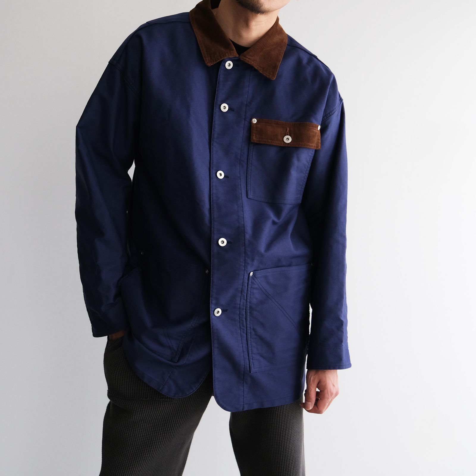 French Work Coverall Jacket -ジャケット-（Blue / ブルー）