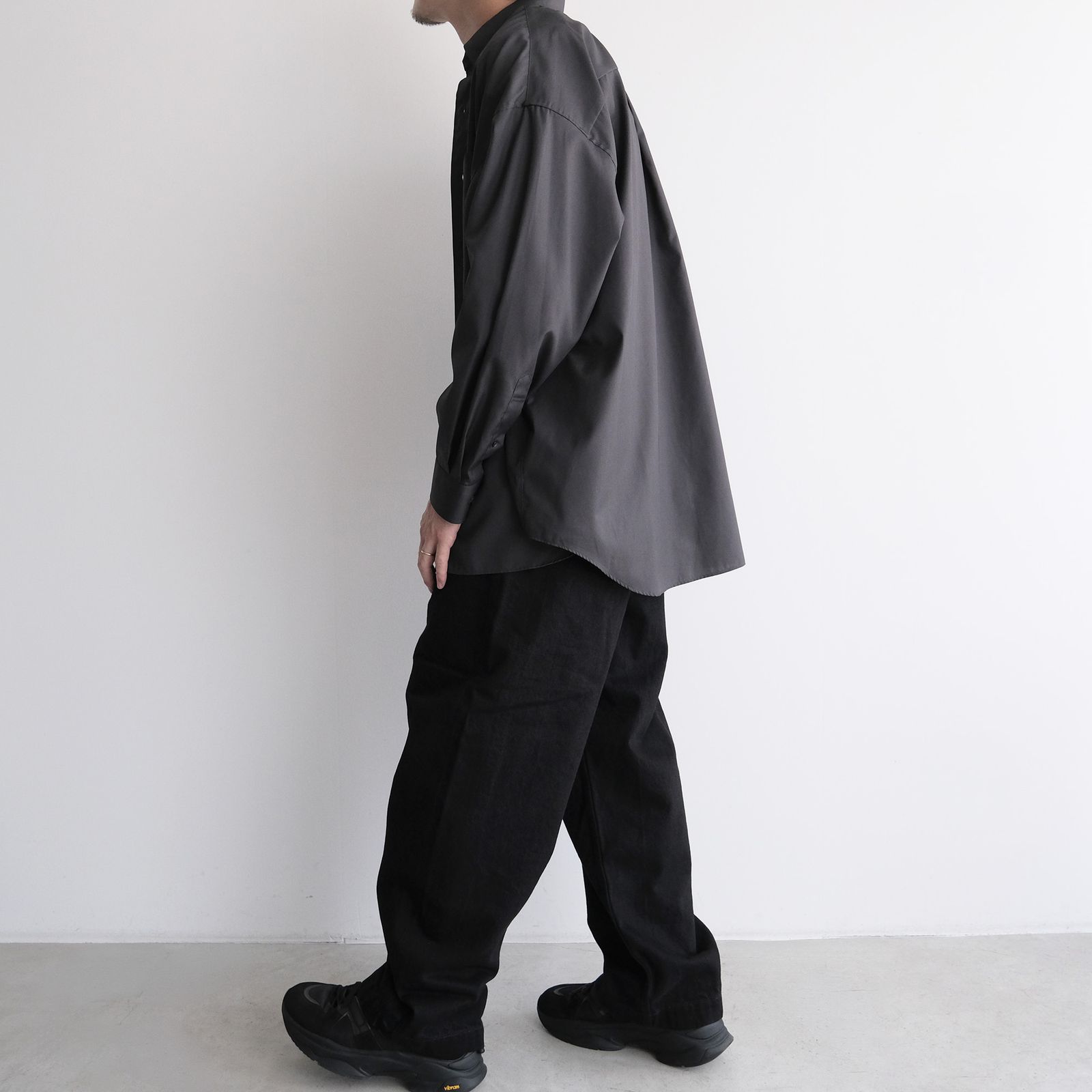 Easy Care Poplin L/S Oversized B.D Shirt -シャツ-（Gray / グレー）GM263-50620