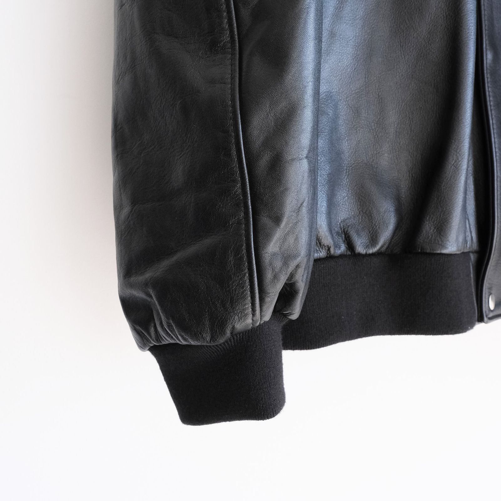 Cow Leather Raglan Blouson -ブルゾン-（Black / ブラック）GU263-30320