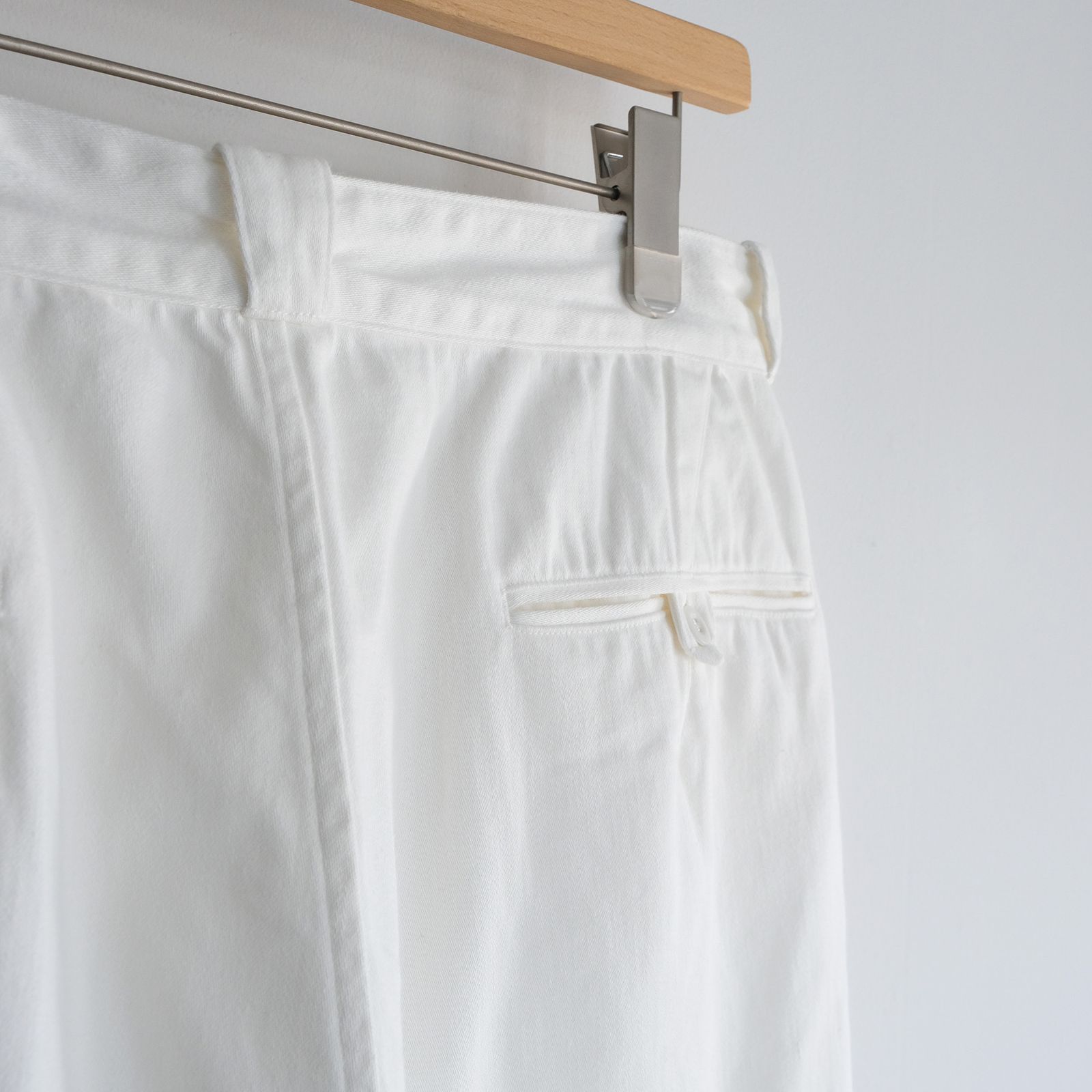 Satin Military Pants -パンツ-（Off White / オフホワイト）