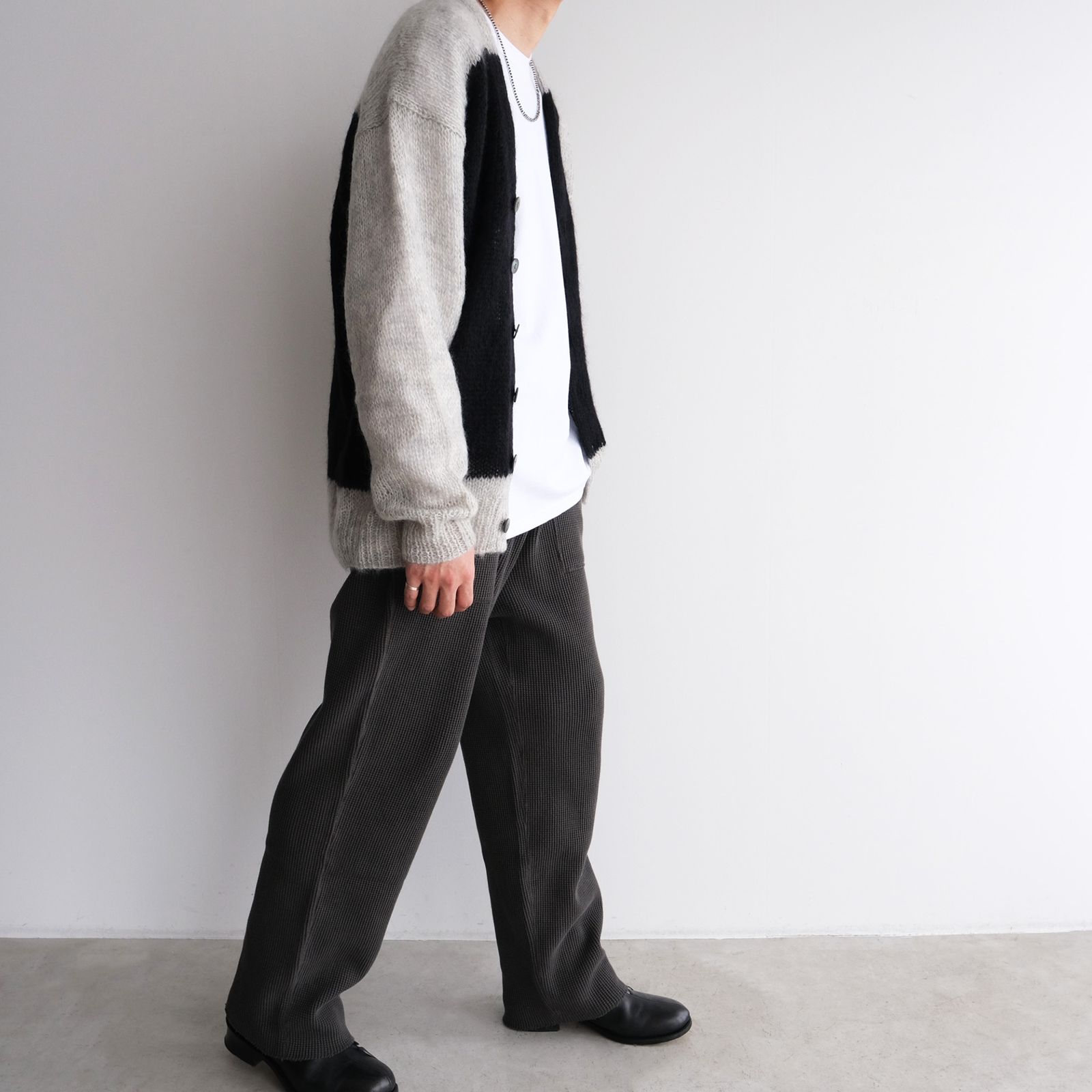 Hand Knitted Mohair Cardigan -カーディガン-（Black / ブラック）
