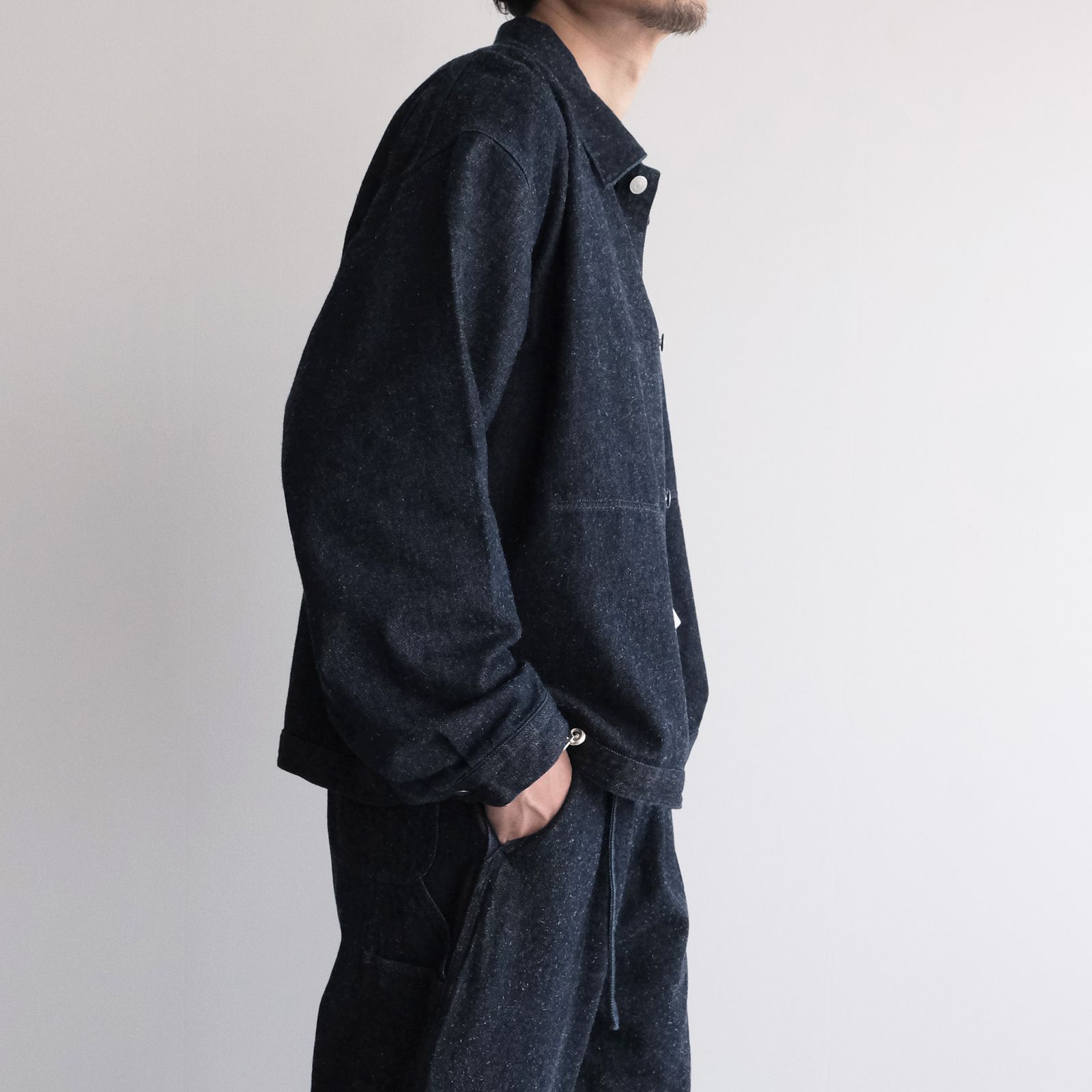 Silk Denim Work Jacket -ジャケット-（Indigo / インディゴ）
