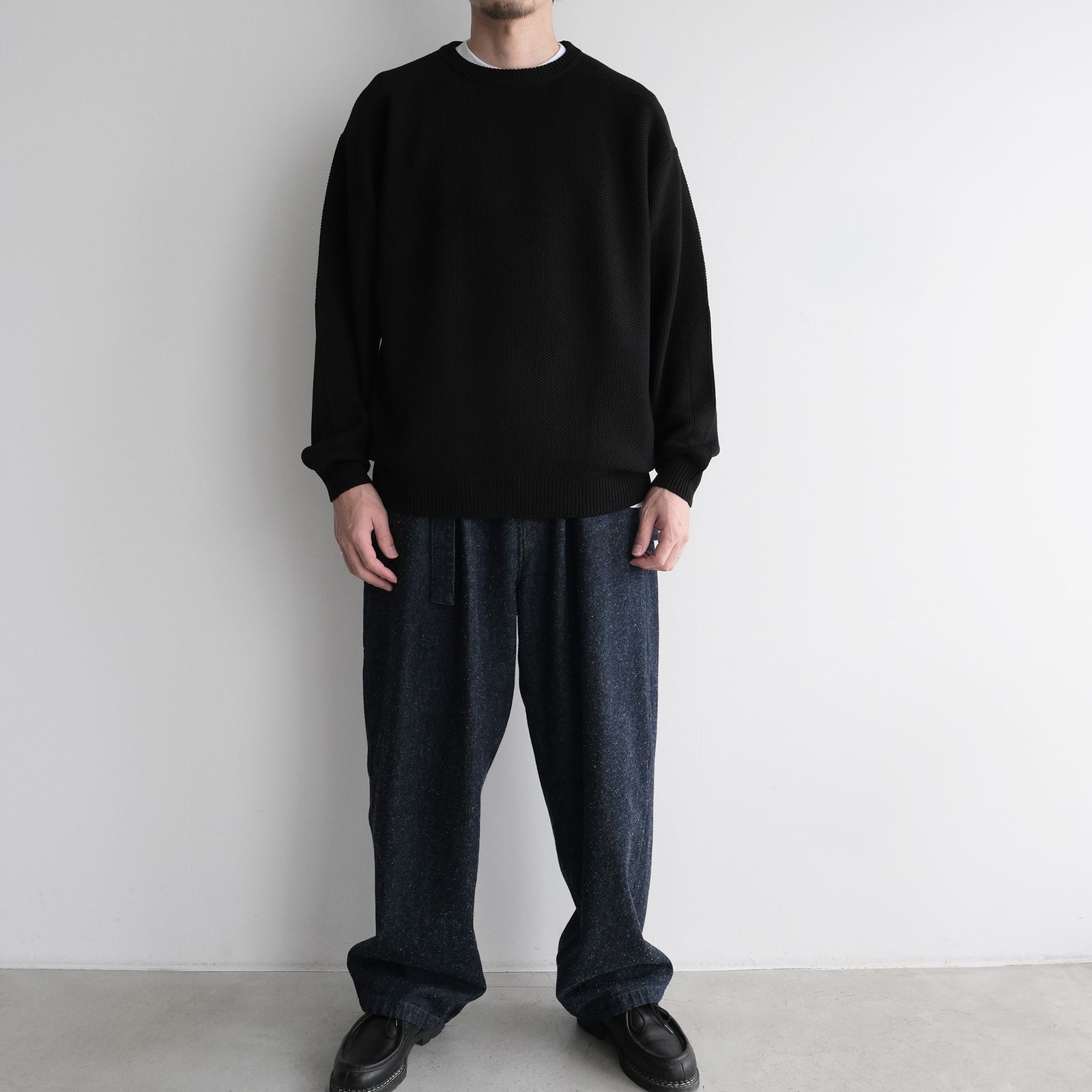 Soft Wool Command Sweather -ニット-（Black / ブラック）GU263-80600