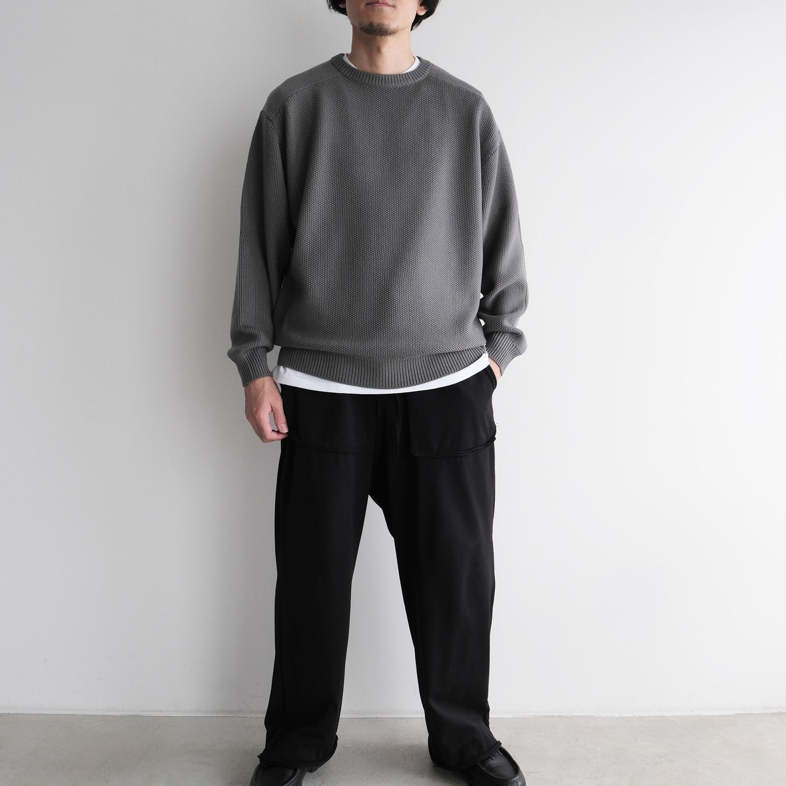 Soft Wool Command Sweather -ニット-（Stone Gray / ストーングレー）GU263-80600