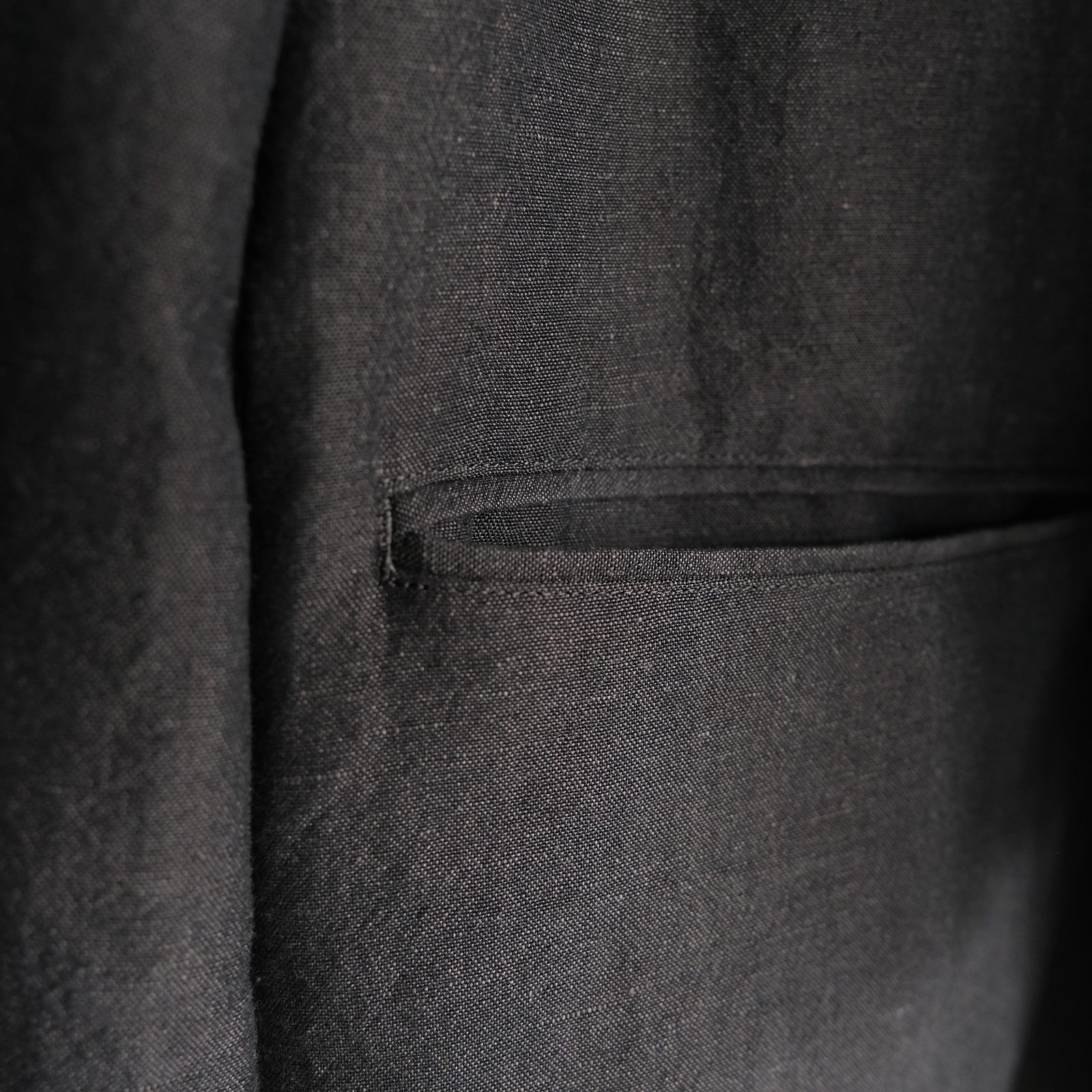 Wool Linen 2B Jacket -ジャケット-（Charcoal / チャコール）