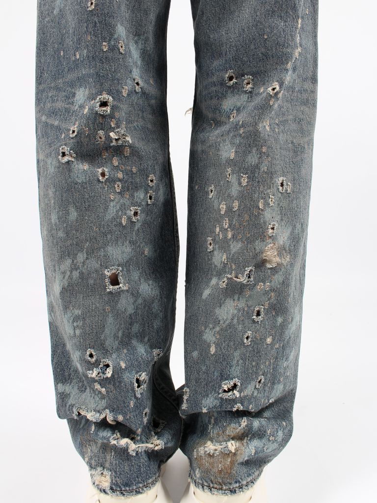DAIRIKU - 【24SS】ダメージ デニム ストレート パンツ /  
