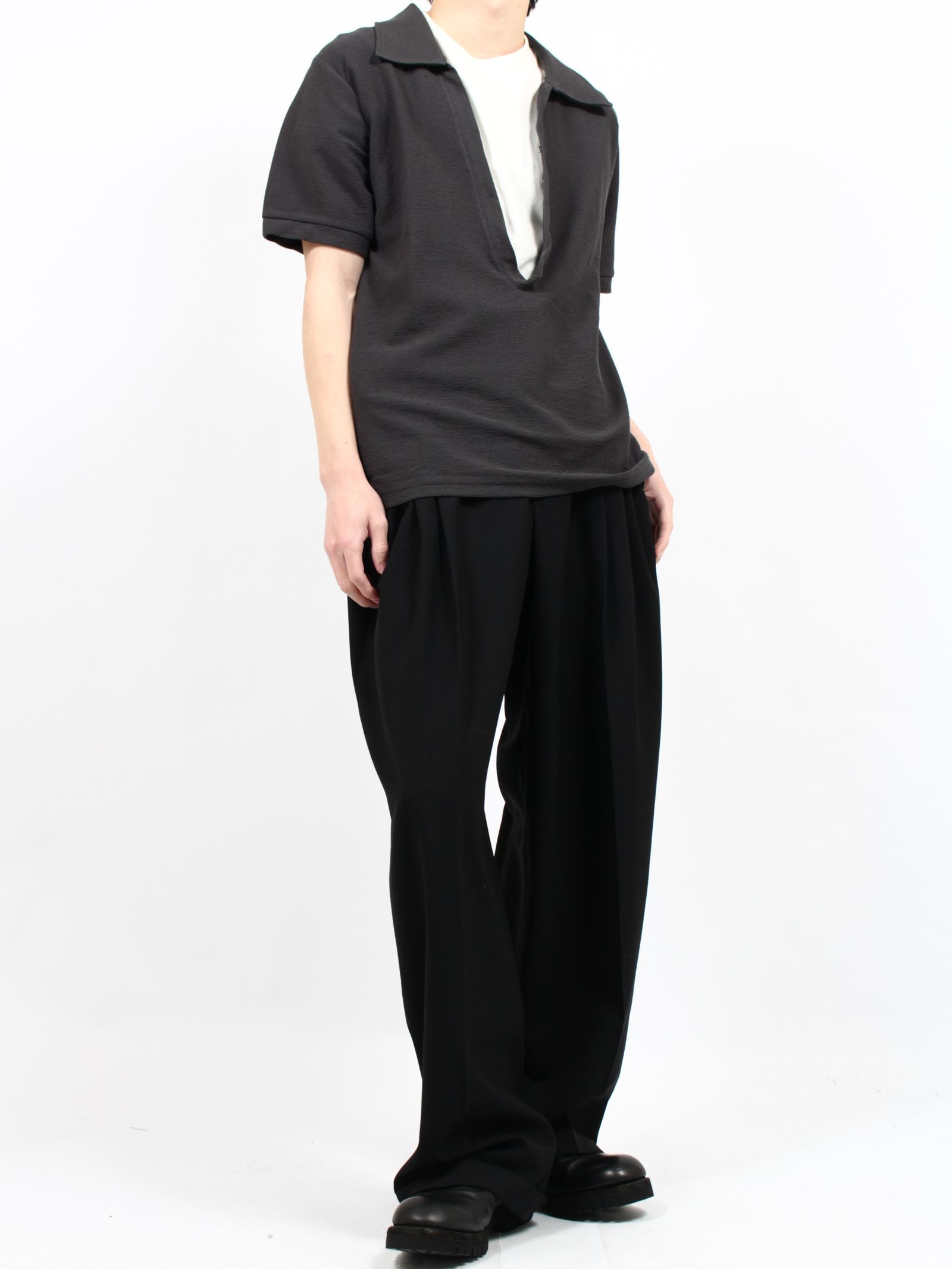 SOSHIOTSUKI - 【25SS】ドライ コットン スキッパー シャツ