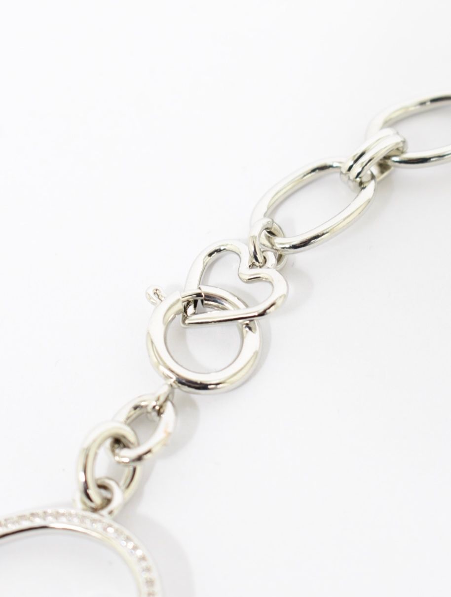 【26SS】ゴールド ハート メガ ネックレス / GOLD HEART MEGA NECKLACE / シルバー