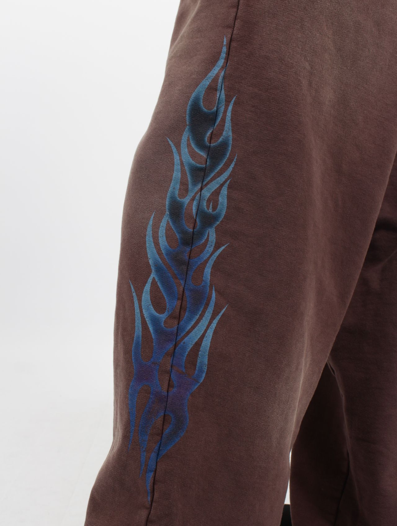 【25SS】"ファイア" ディストレスト スウェットパンツ / “FIRE” DISTRESSED SWEAT PANTS / ブラウン