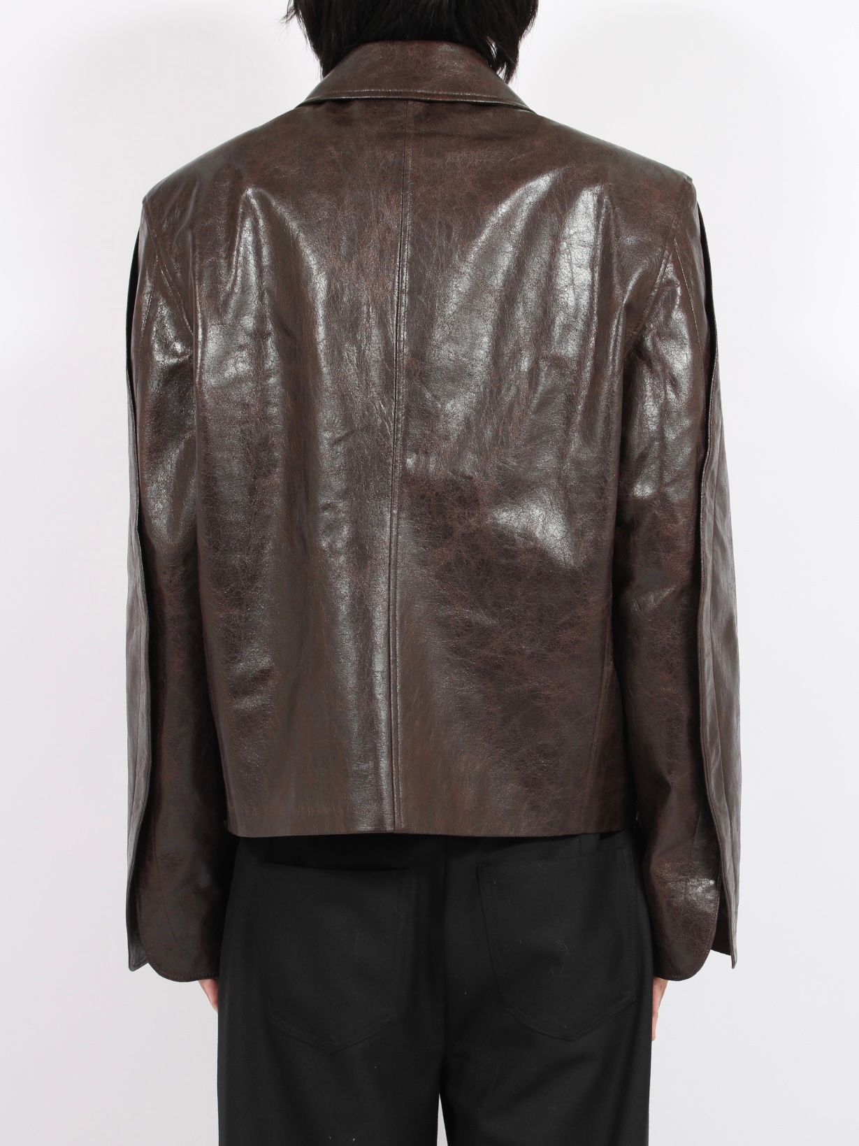 【25AW】 ヴィーガン レザー キーン ジャケット / KEANE JACKET / ダークテック（ブラウン）