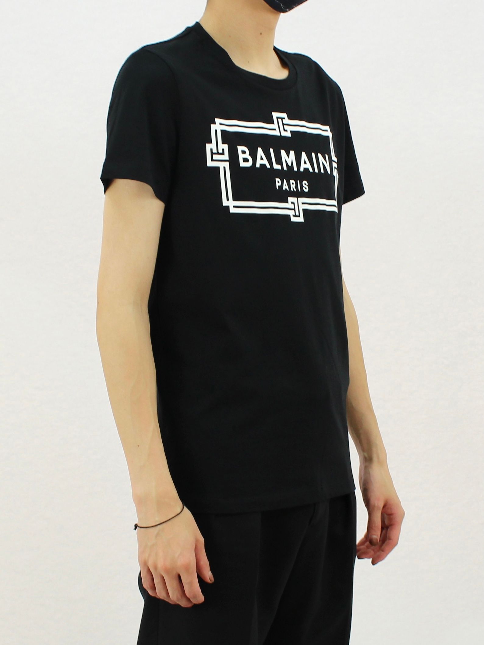 BALMAIN - フレームロゴ 半袖Tシャツ / FRAME-LOGO T-SHIRTS