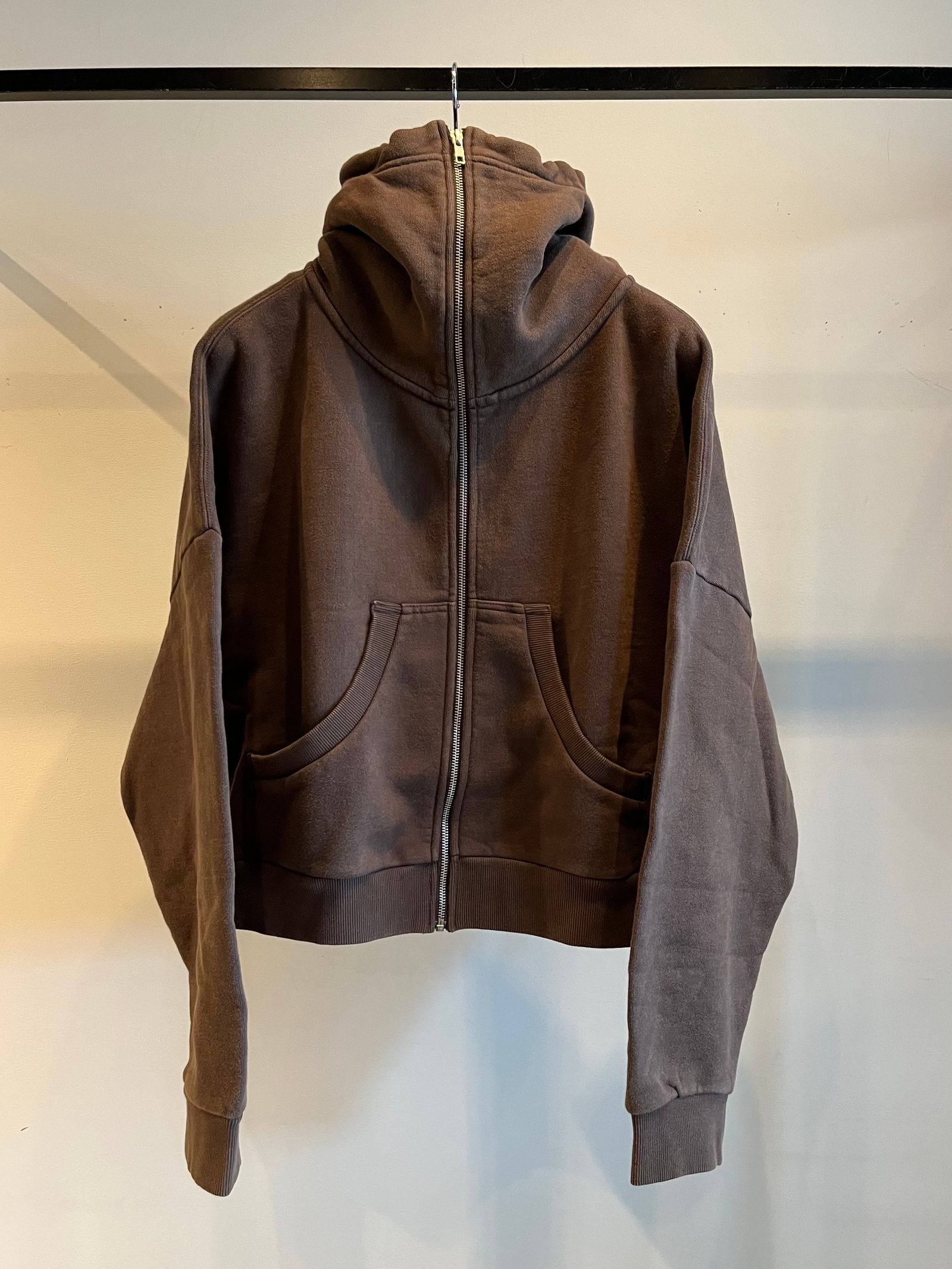 【22AW】フルジップアップ フーディー / FULL ZIP / BRUNETTE(ブラウン) - XS - ブルネット(ブラウン)