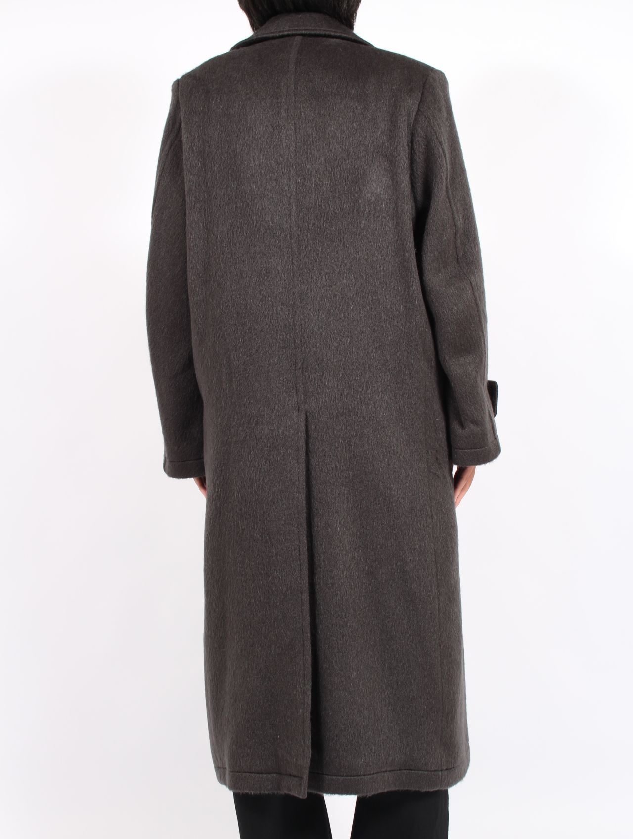 【25AW】 ダブル ブレステッド コート / DOUBLE BREASTED COAT / CHARCOAL(チャコール)
