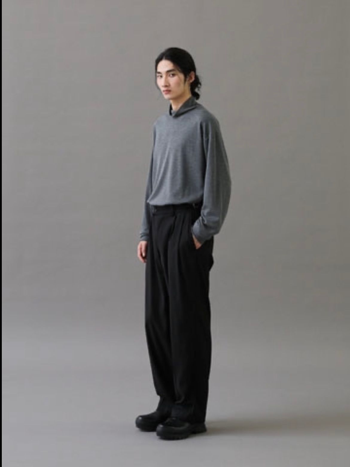 【25AW】サンティアゴ スラックス / SANTIAGO SLACKS / ブラック