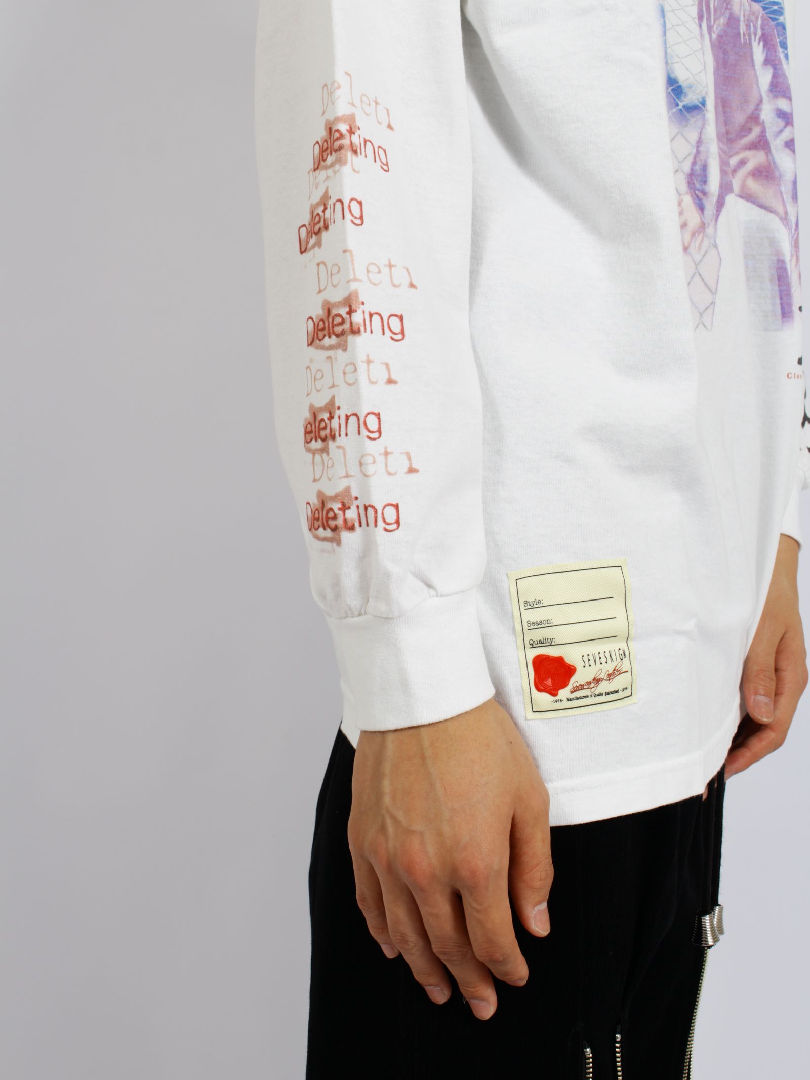 【26AW】セブ VS レイン PT-07 ロングスリーブ Tシャツ 長袖カットソー  / SEV VS LAIN PT-07 L/SL TEE / ホワイト