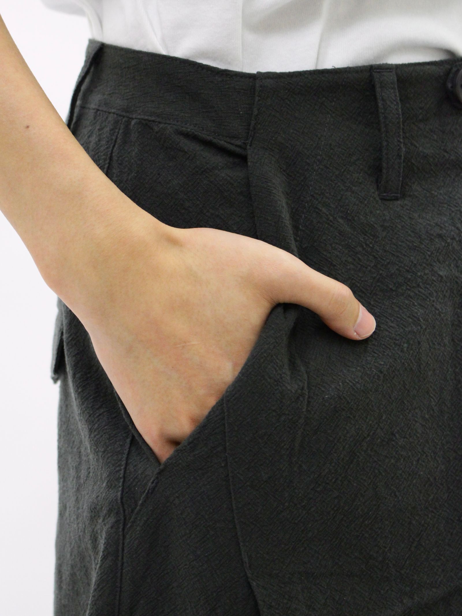 【26SS】ウェーブ テープド パンツ / WEAVE TAPED PANTS / グレー