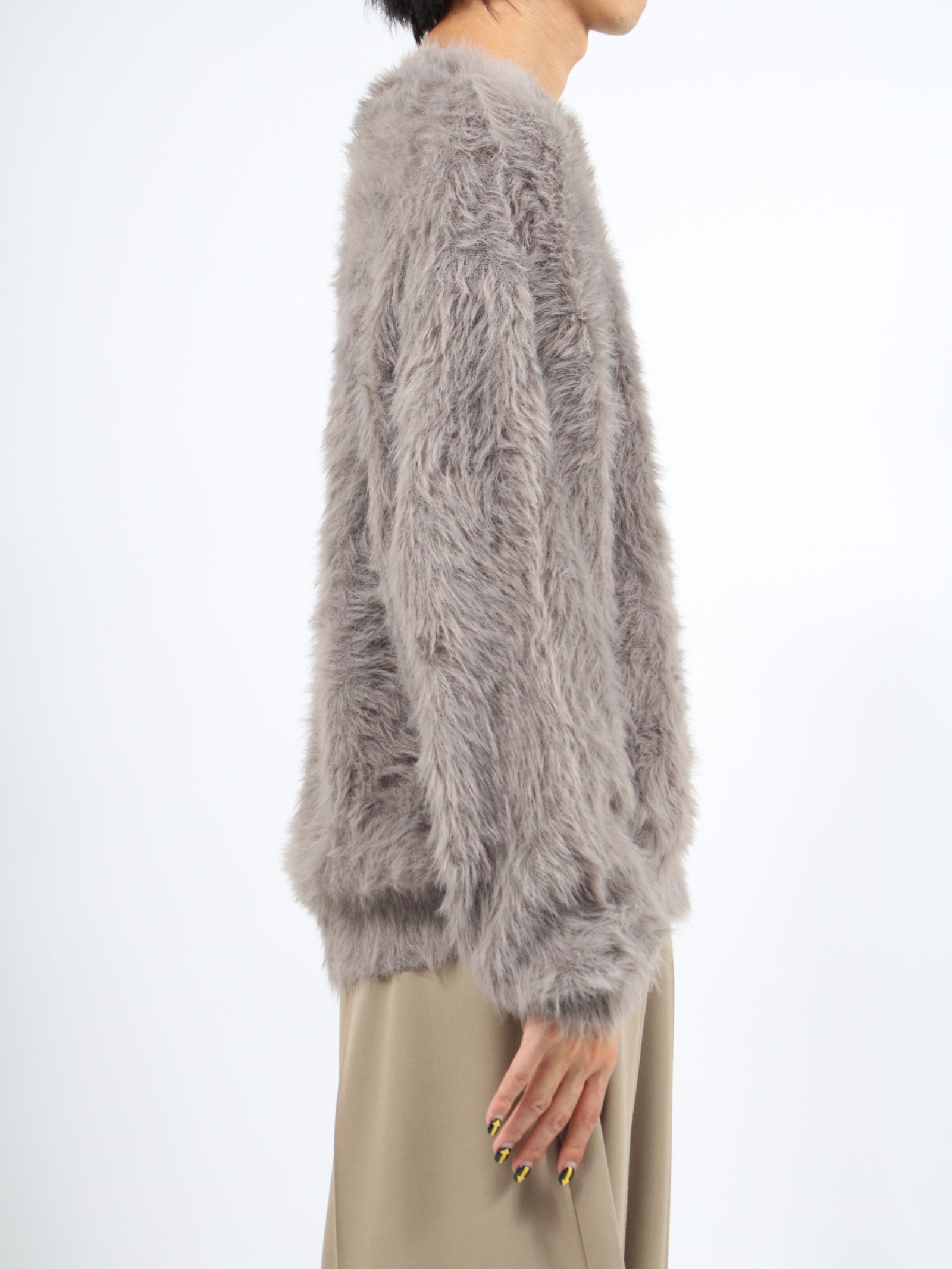 シャギー ニット プルオーバー / SHAGGY KNIT PULLOVER / ブラウン