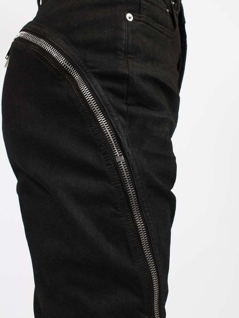 RICK OWENS DRKSHDW - 【24SS】ボランバナナ ジップ デニムパンツ 