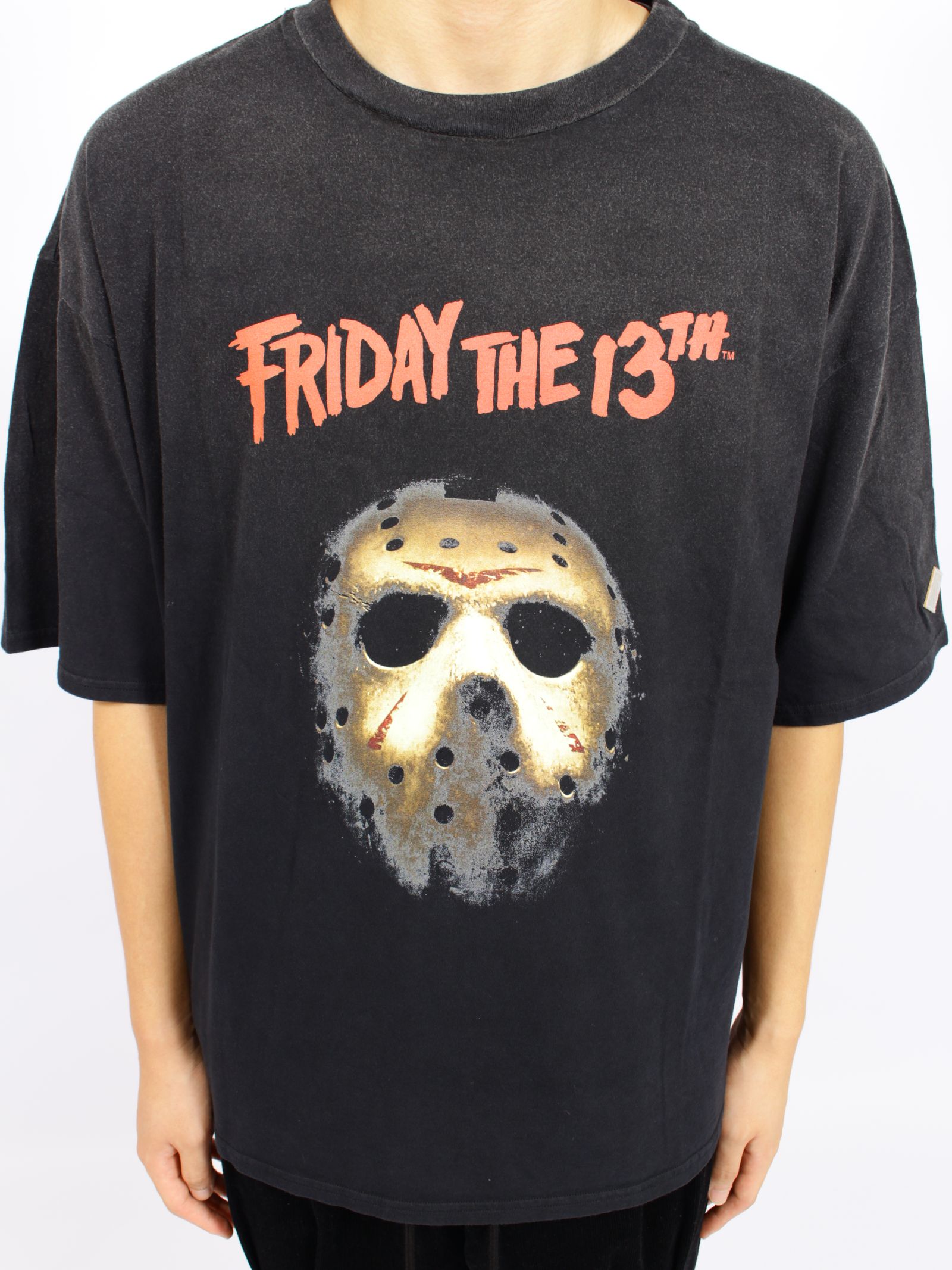 【13日の金曜日コラボ】ヴィンテージ エフェクト Tシャツ / x FRIDAY THE 13TH VINTAGE EFFECT T-SHIRT 02 / ブラック